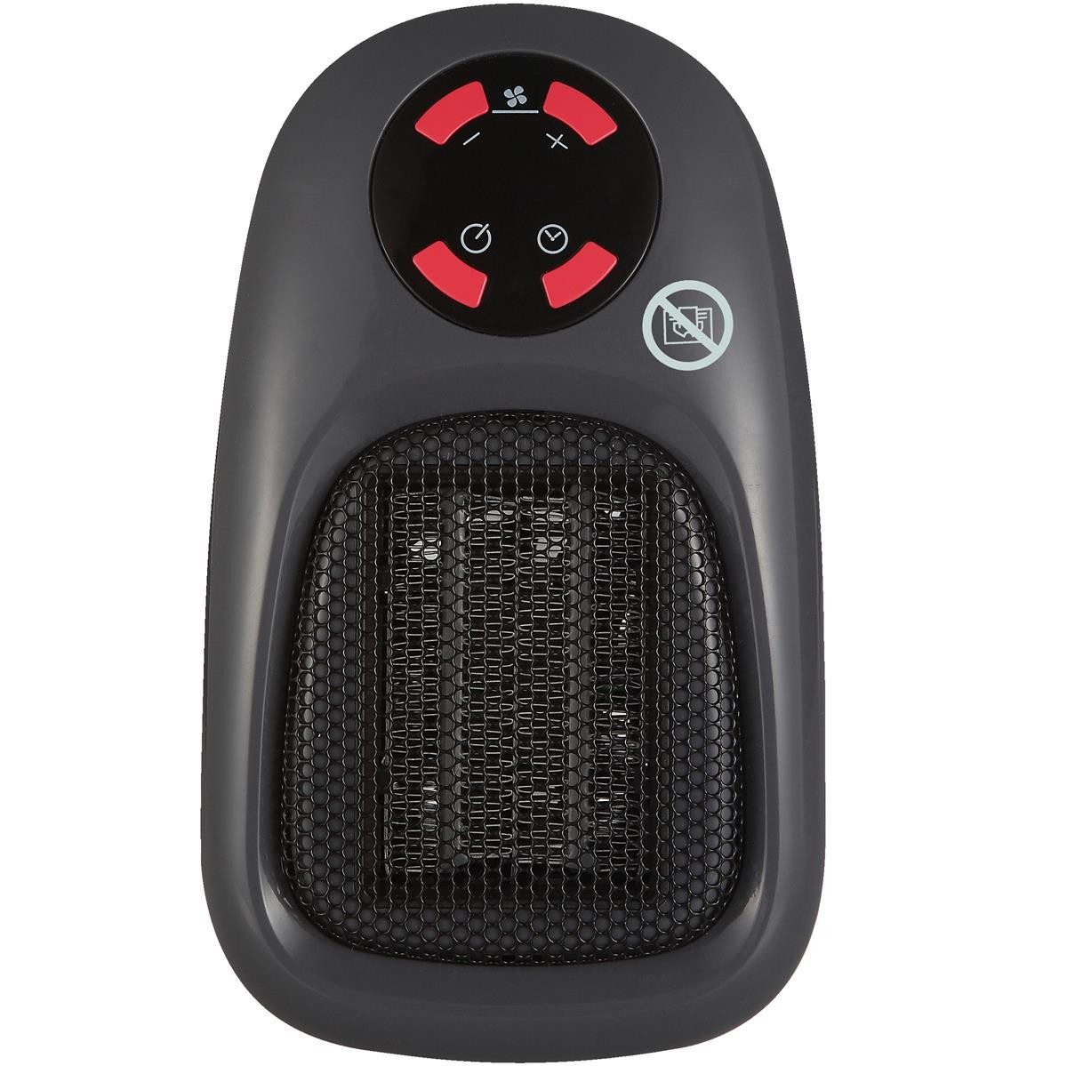 Balderia Elektrokamin Balderia Steckdosen Mini Heizung - Heizlüfter 500W Steckdosenheizung, Steckdosen Mini Heizlüfter 500W