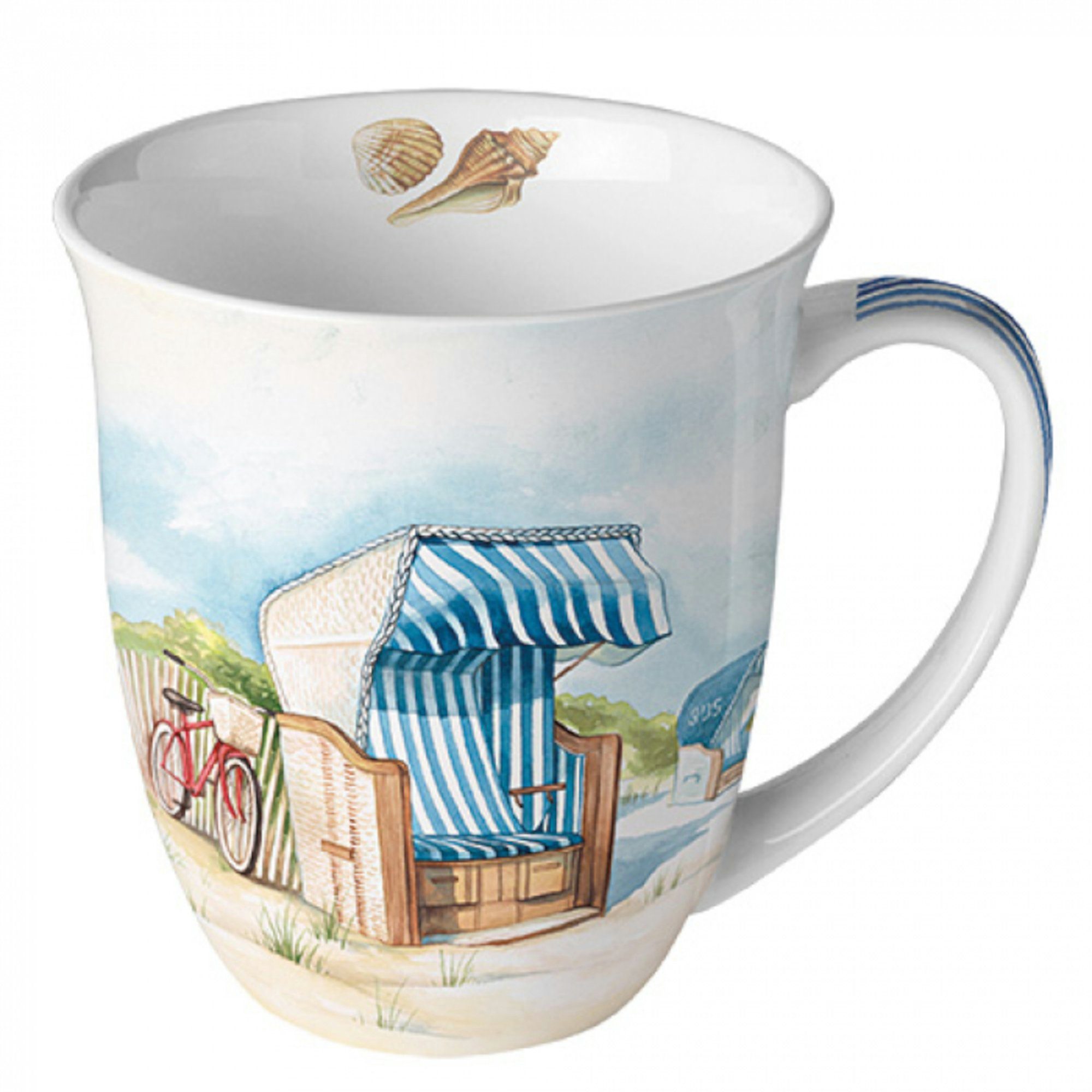 Ambiente Tasse Tasse Day at the Beach 0,4 l, Porzellan