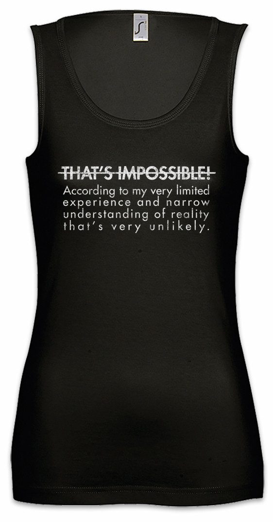 Tanktop That's Impossible Ärmelloses Damen T-Shirt Binary Code Binär Internet