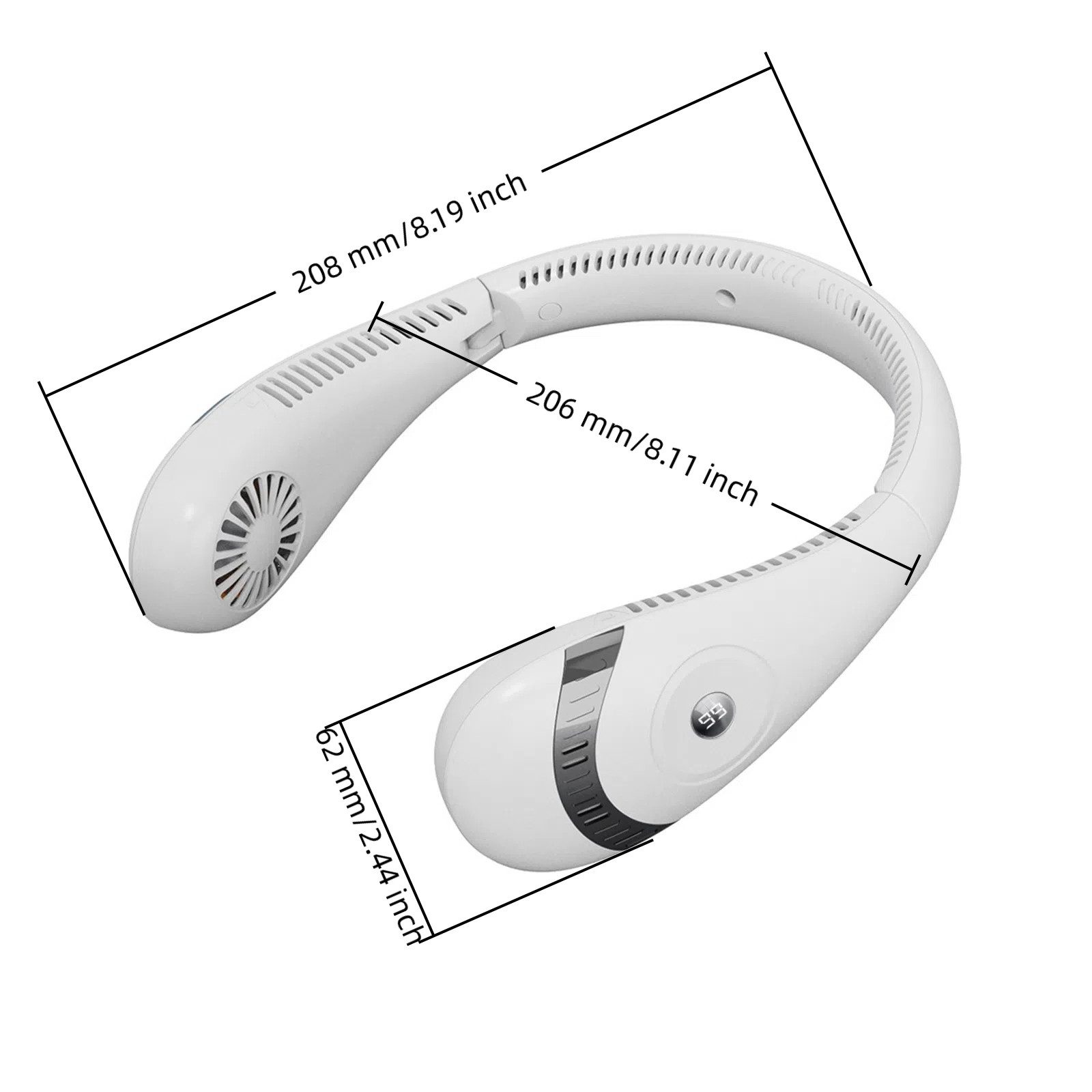 BlingBin Mini USB-Ventilator Nackenventilator Faltbarer Halsventilator günstig online kaufen