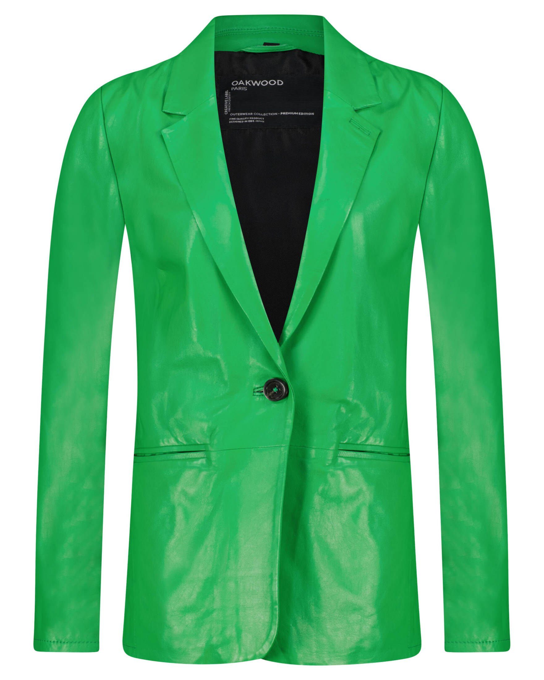 OAKWOOD Blusenblazer Damen Lederblazer MEG (1-tlg)