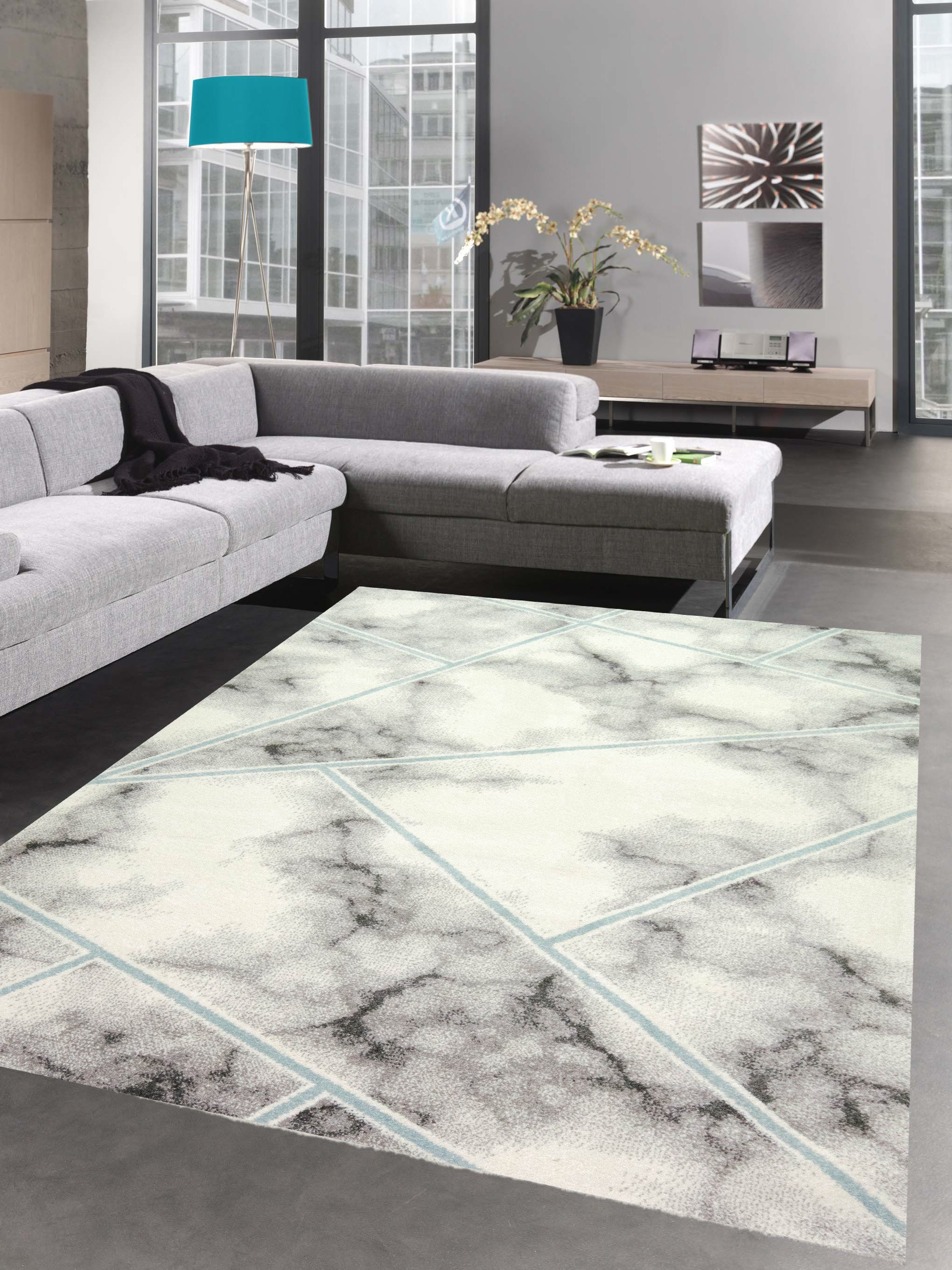 Carpetia Teppich Teppich Marmor Design Wohnzimmer günstig online kaufen