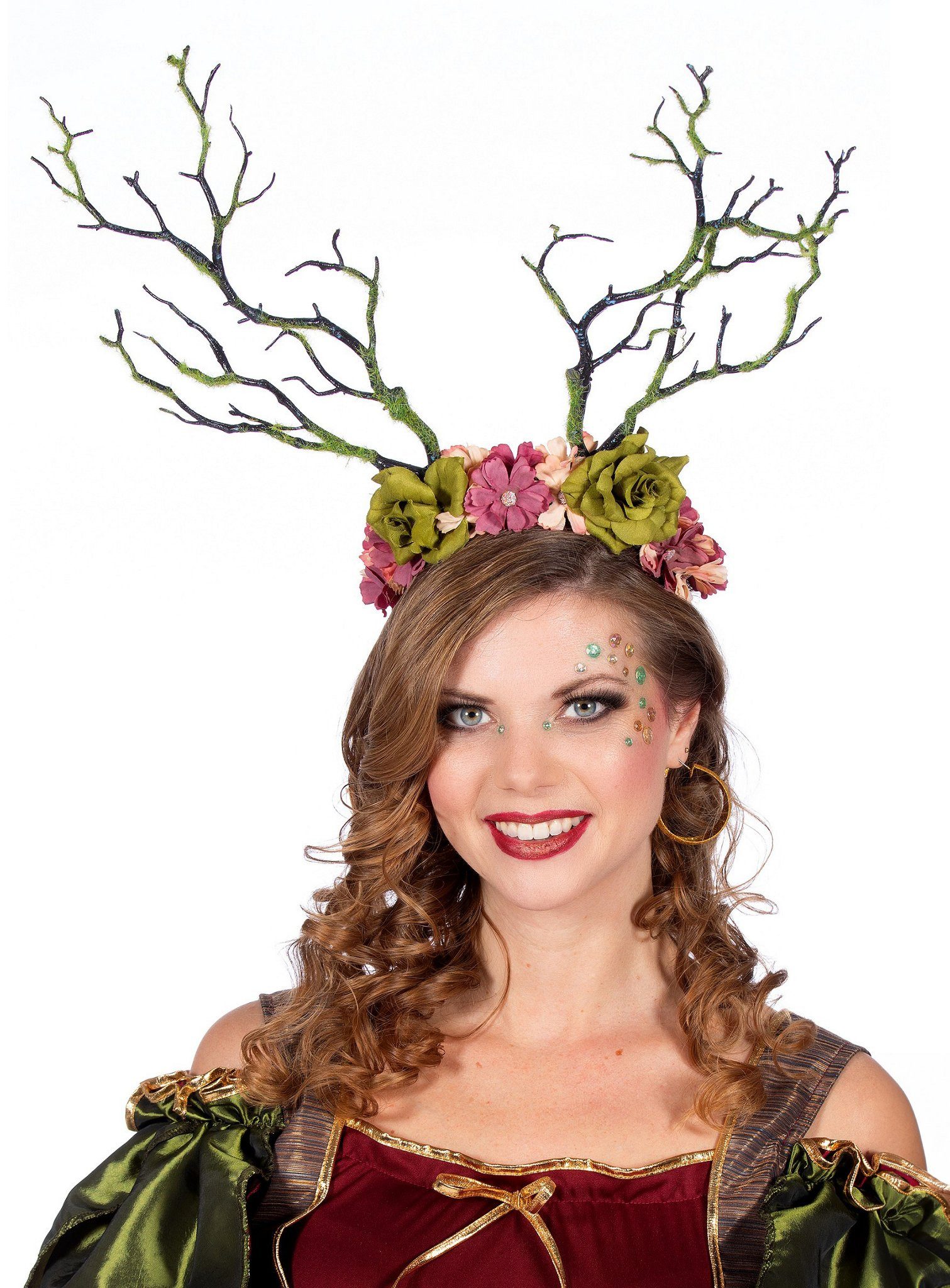 Kostüm Waldfee Haarreif - für Fasching Karneval Kostüm