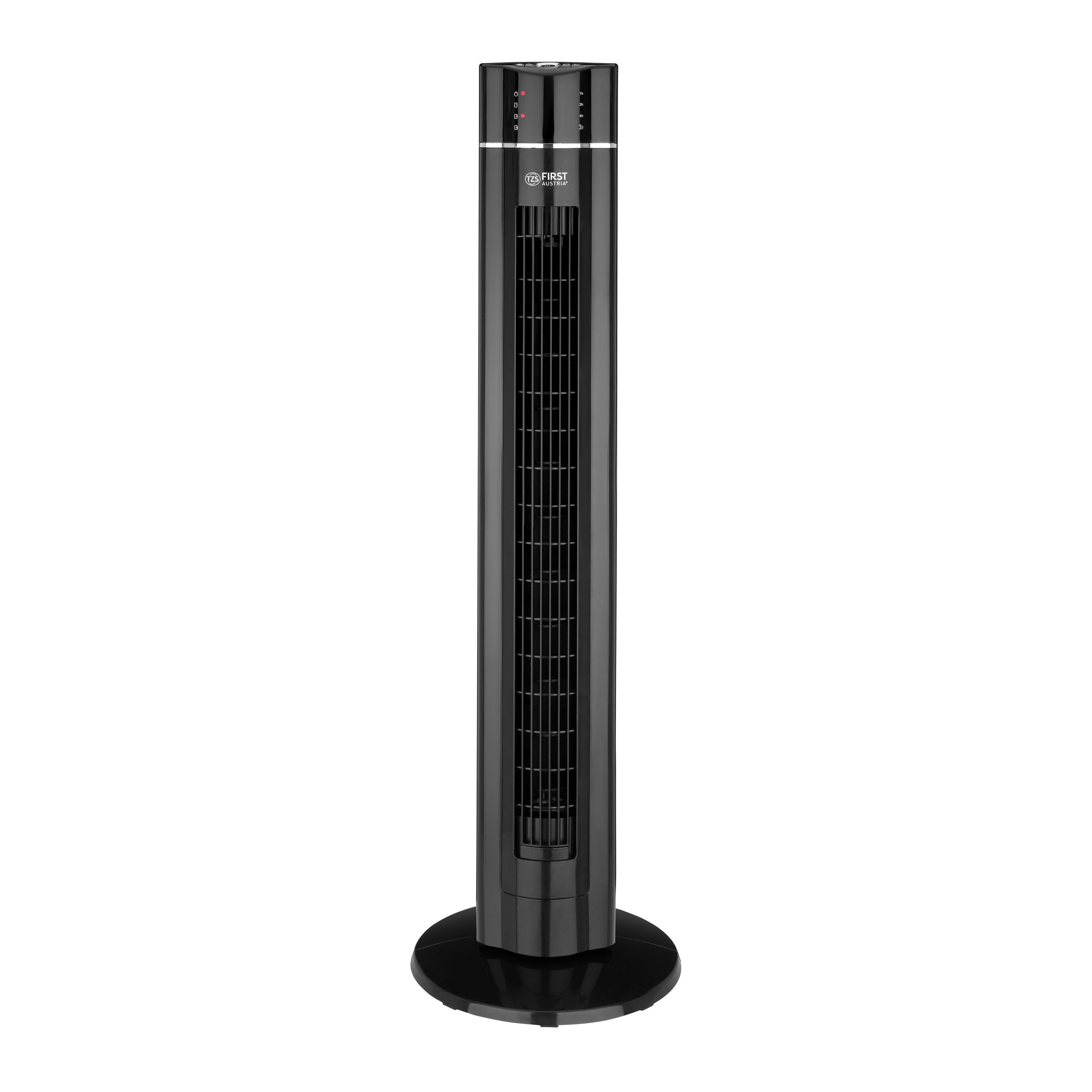 TZS FIRST AUSTRIA Standventilator Turmventilator, Fernbedienung, 109cm, Standventilator, Ionen-Funktion, 65° Oszillation, Timer, 3 Stufen, Sehr Leiser Ventilator
