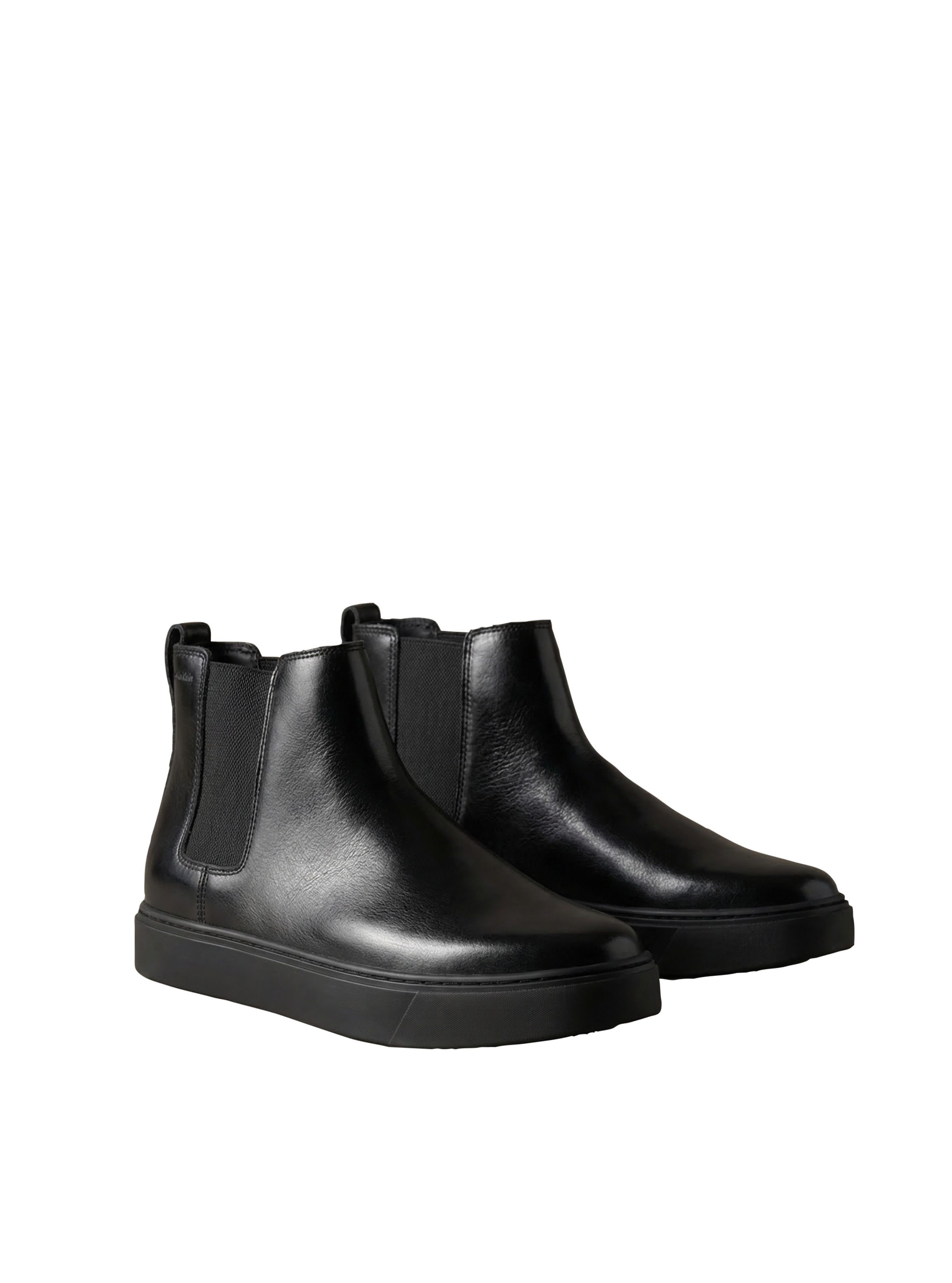 Calvin Klein HYBRID CLEAN CHELSEA WAX LTH Chelseaboots Plateauboots, Stiefelette mit elastischen Stretcheinsätzen