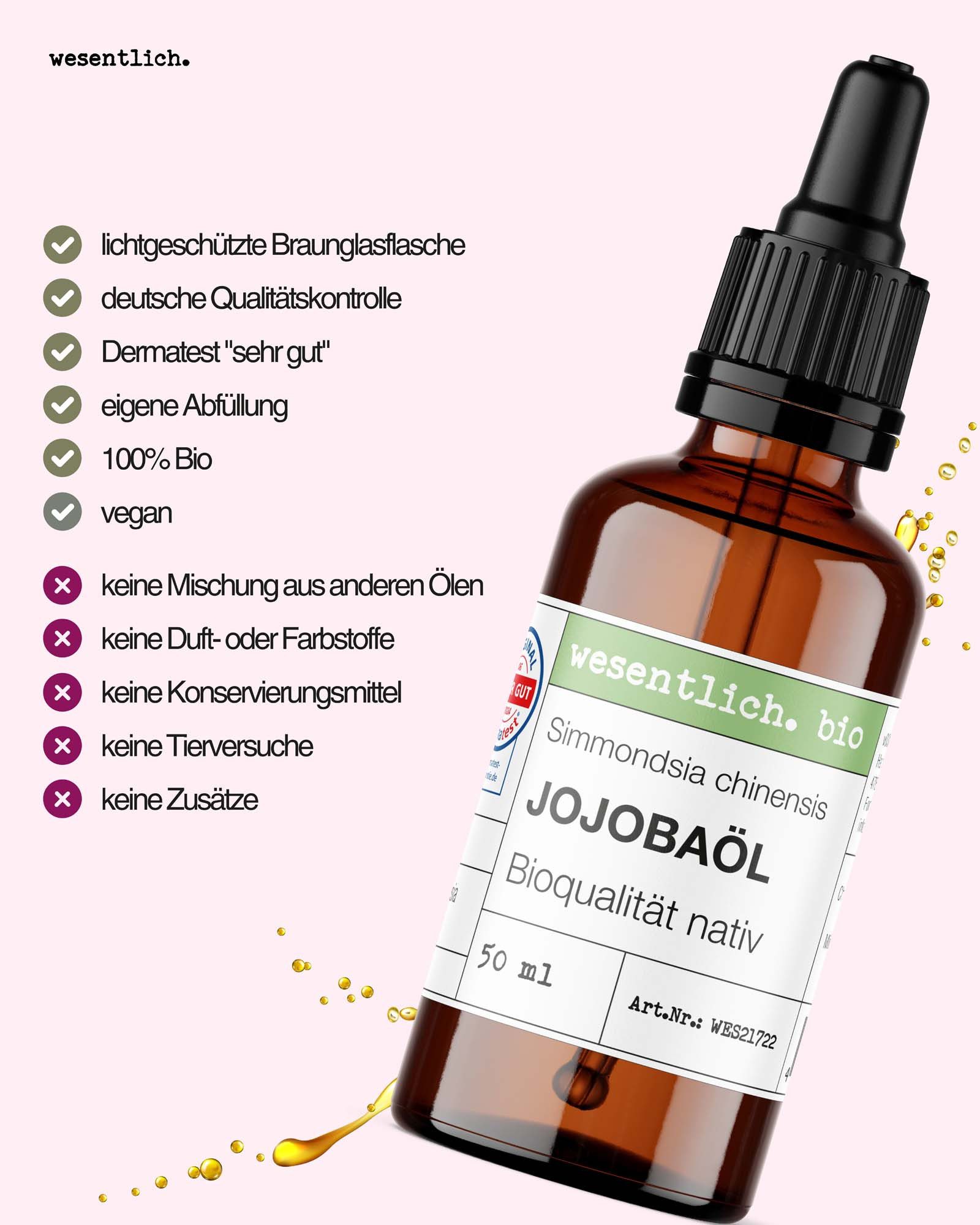 wesentlich. Körperöl Jojobaöl bio 50ml
