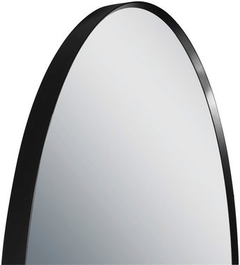 Talos Badspiegel Black Circle (Komplett-Set), Durchmesser: 60 cm