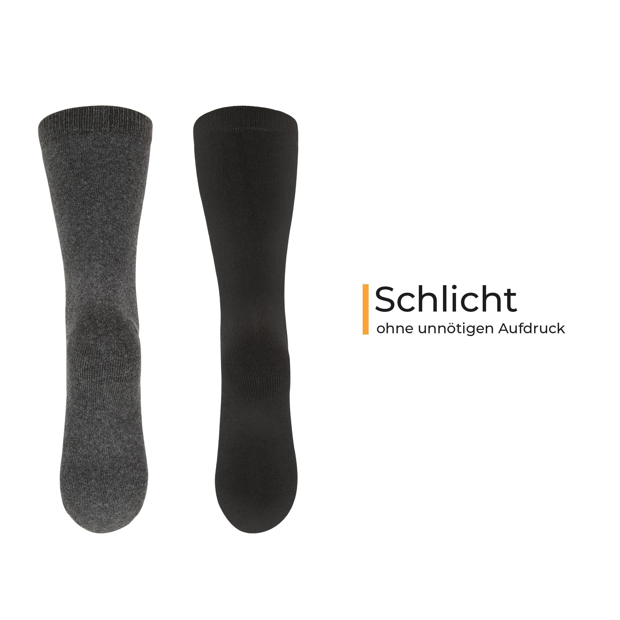 hemmy Fashion Thermosocken Frosty warme Kuschelsocken (Set, 3-Paar) Herren Thermo Socken, Klassische Baumwollsocken Atmungsaktiv Frottee
