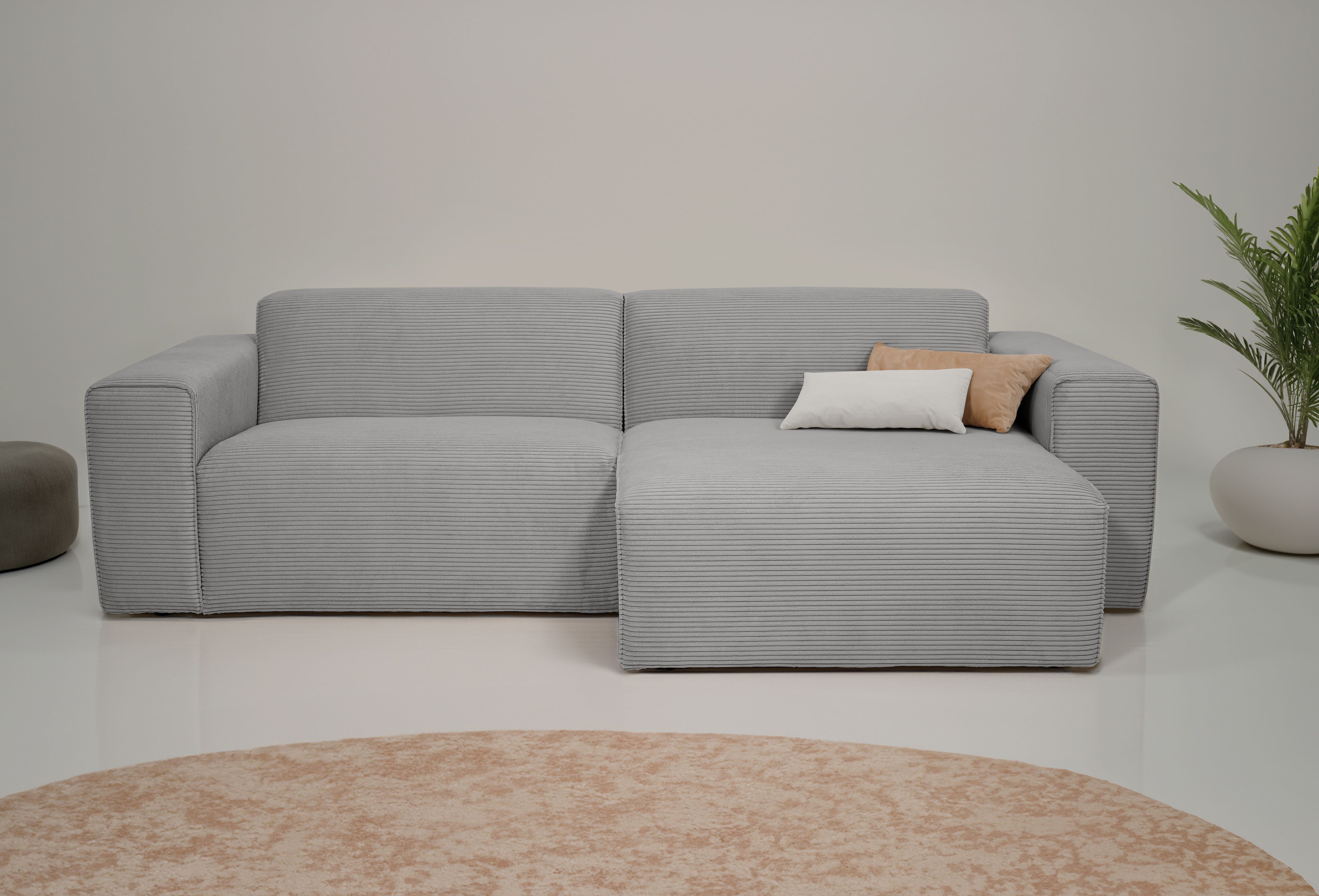 INOSIGN Ecksofa "Koa,228cm, L-Form, Modulsofa, Webstoff, Cord", Designsofa, günstig online kaufen
