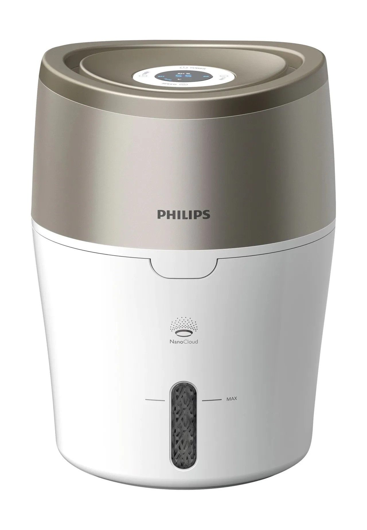 Philips Luftbefeuchter HU4803/01, 2,00 l Wassertank, Feuchtigkeitssensor, NanoCloud Technologie