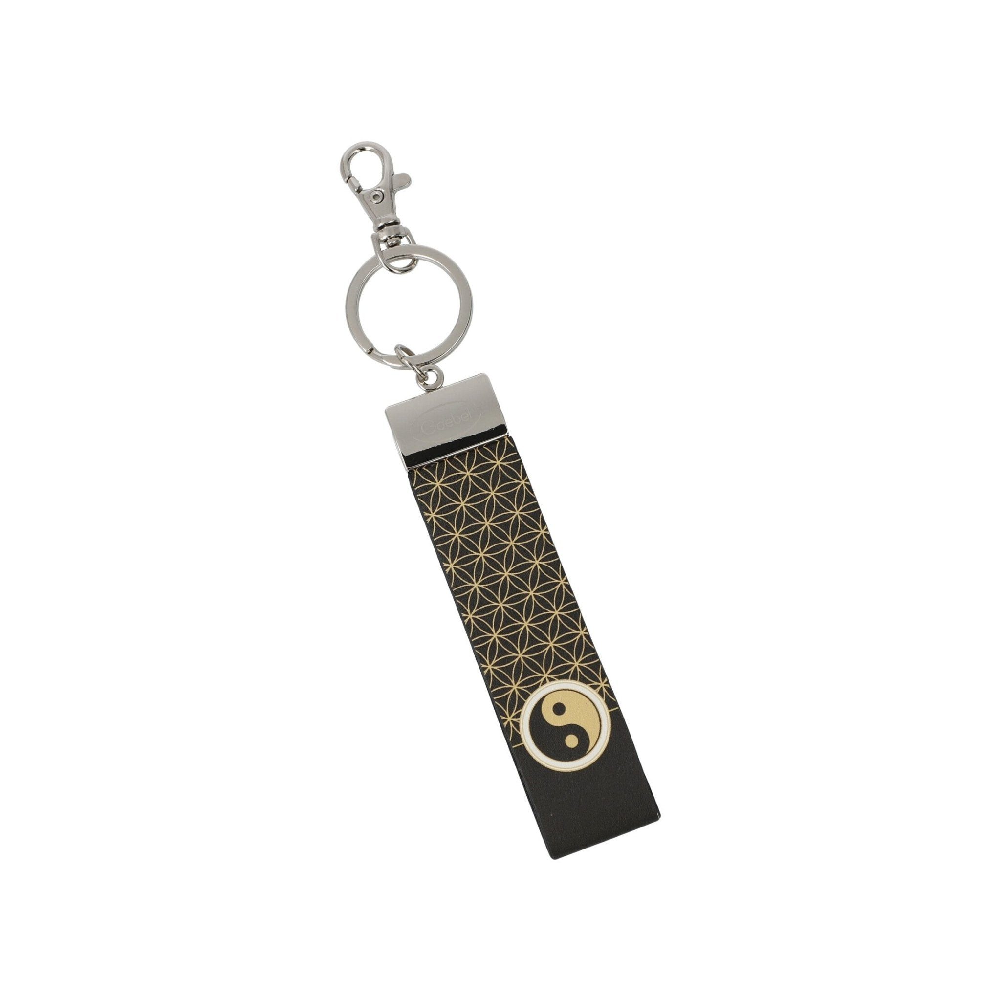Goebel Schlüsselanhänger Goebel Lotus Yin Yang 'Yin Yang Black - Schlüsselband'