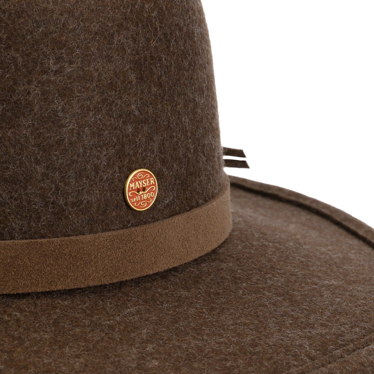 Mayser Filzhut (1-St) Wollhut mit Lederband, Made in the EU
