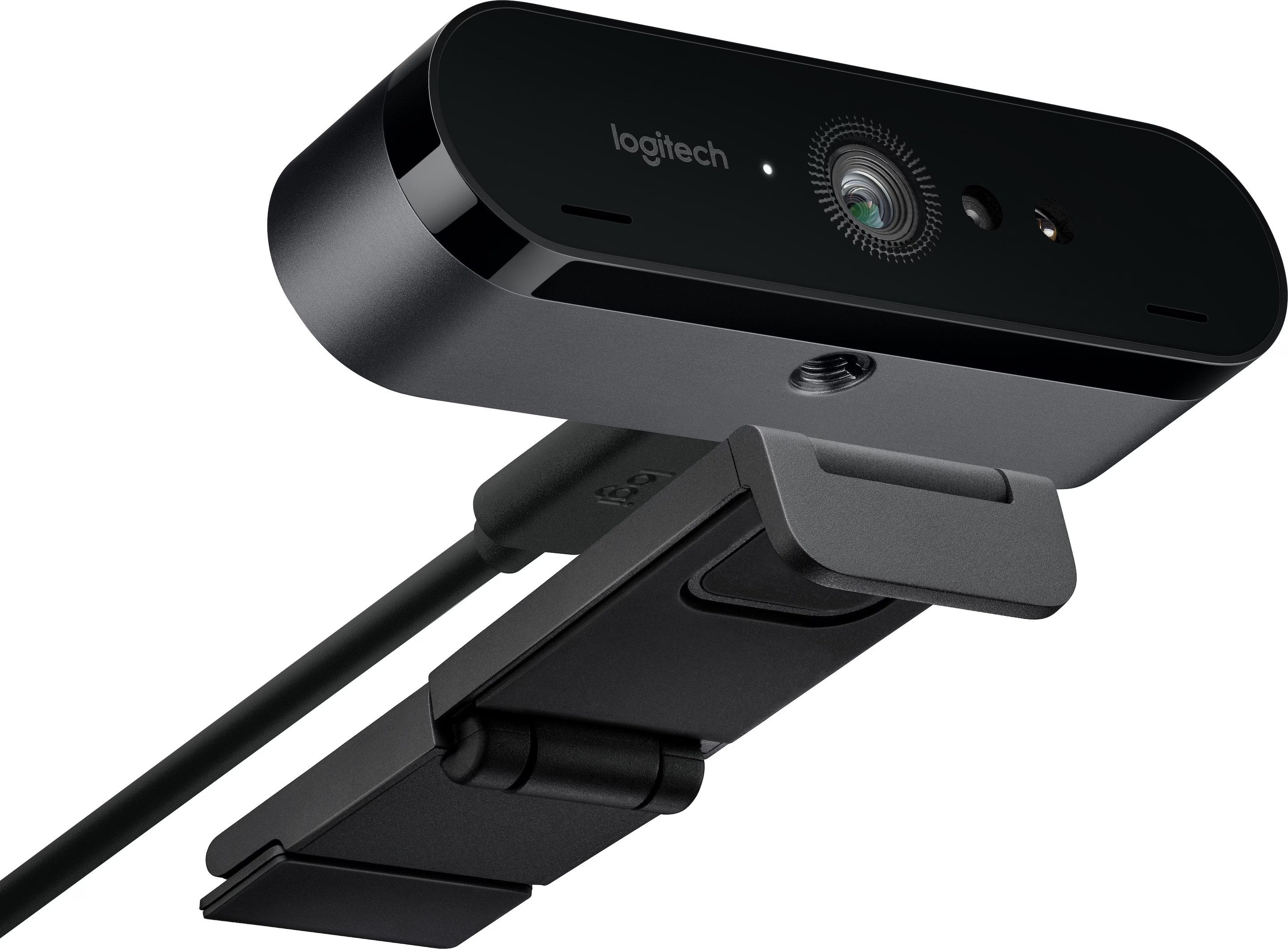 Logitech Brio 4K Ultra HD - High-End-Streaming & Videokonferenzen Business Webcam (4K Ultra HD, Teams, Skype, Zoom, Cortana, Webex, GoToMeeting, Discord, Twitch, HDR, Infrarot-Sensor für Windows Hello, Abnehmbare Abdeckblende)