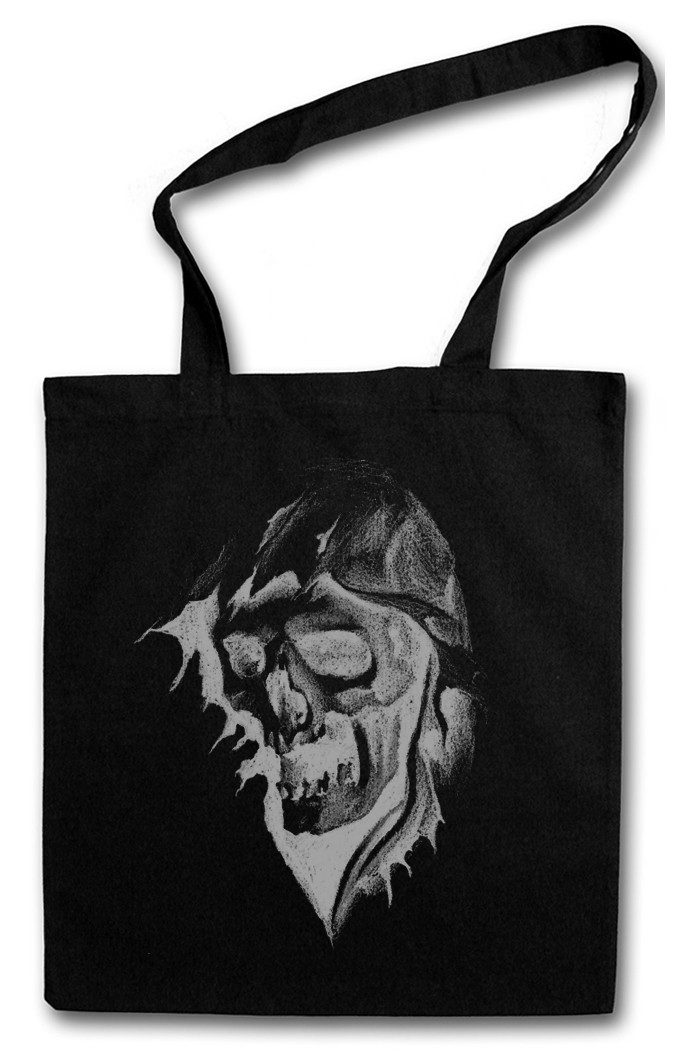 Beuteltasche Grim Reaper II Stofftasche Schnitter Sensenmann The Death Skeleton