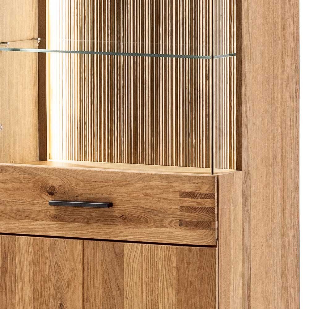 Pharao24 Vitrine Arelas aus Massivholz