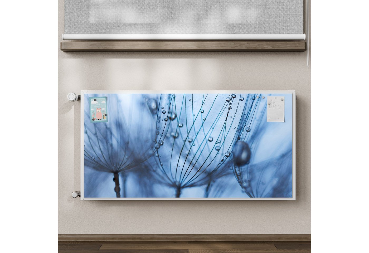 Thumbnail - DEQORI Magnetfolie 'Pusteblumenperlen', beschreibbar Heizung Magnetmatte magnetisch Magnetfolie