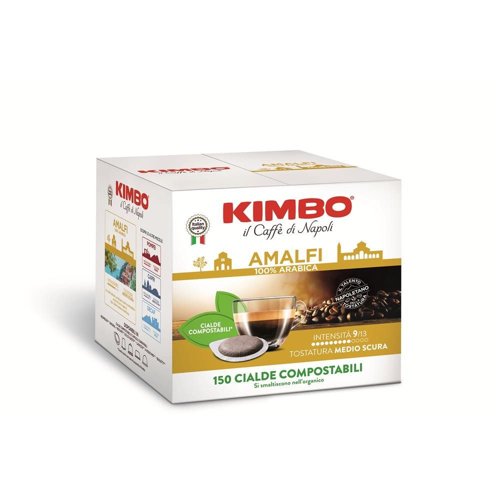 Kimbo Kaffee AMALFI 44mm ESE Pads 150 Stk Kaffeepads, 150 x 7,3 g, mild, duftend, harmonisch