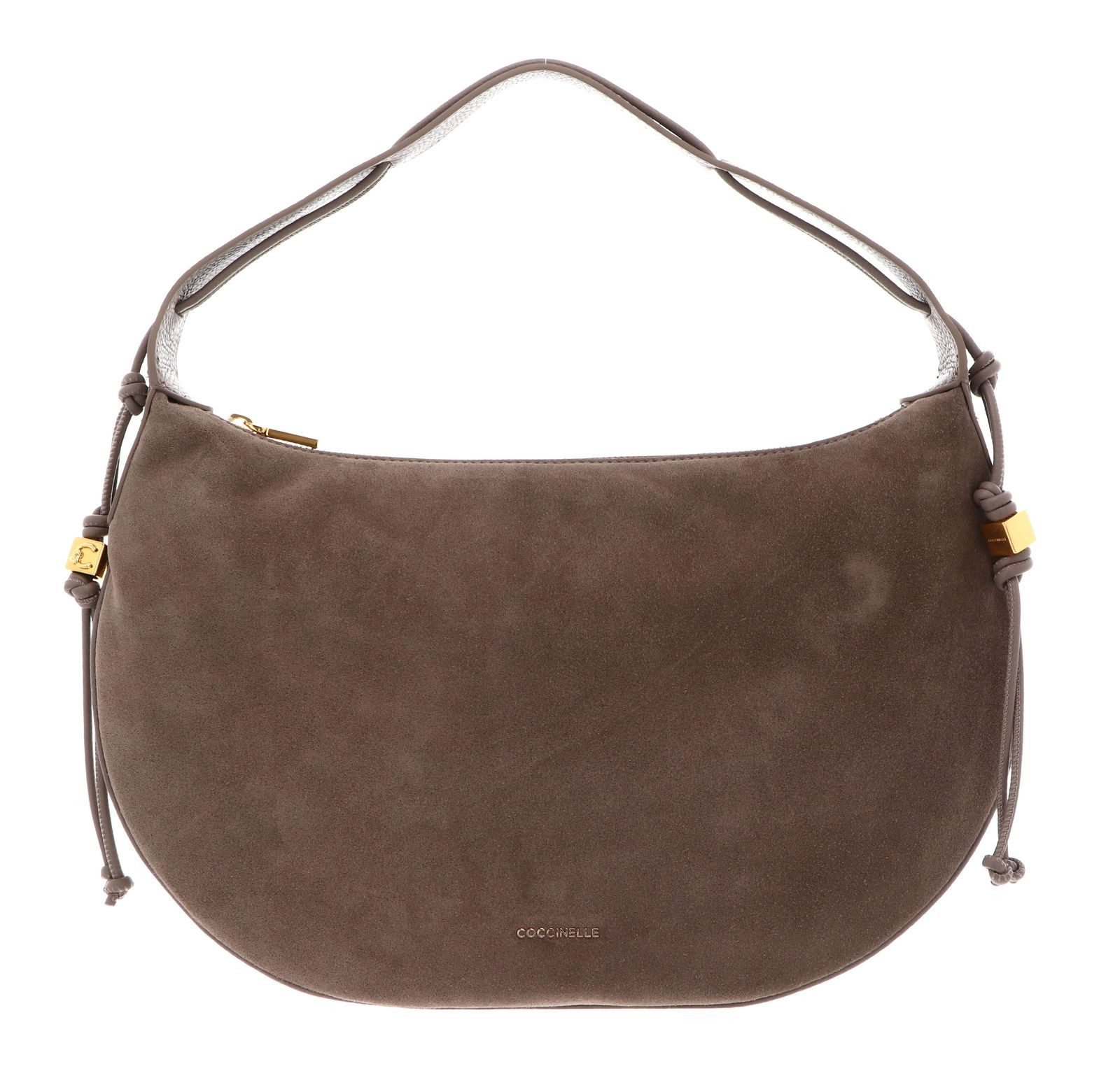 COCCINELLE Schultertasche Handbag Suede Le. / Grained Le., aus echtem Rindsleder