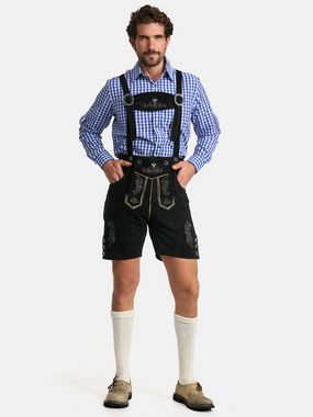 Steigenhöfer Manufaktur Trachtenlederhose Oktoberfest kurz mit Trägern