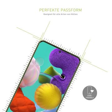 KMP Creative Lifesytle Product Smart²Glass für Samsung Galaxy A51 Doublepack für Samsung Galaxy A51, Displayschutzglas, Doublepack, 1 Stück, klare Sicht