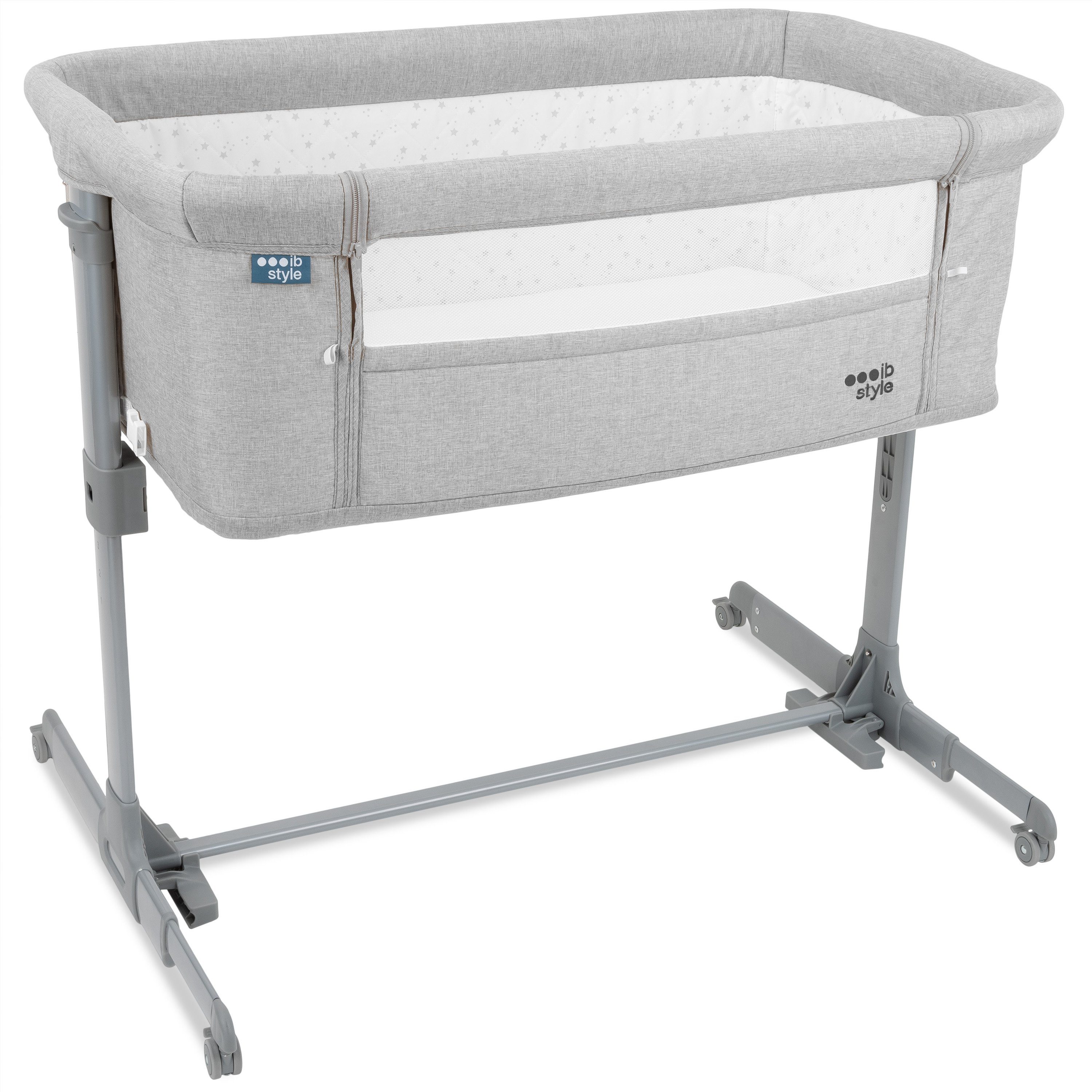Kinderbett Aluna 2 in 1 Babybett Grau