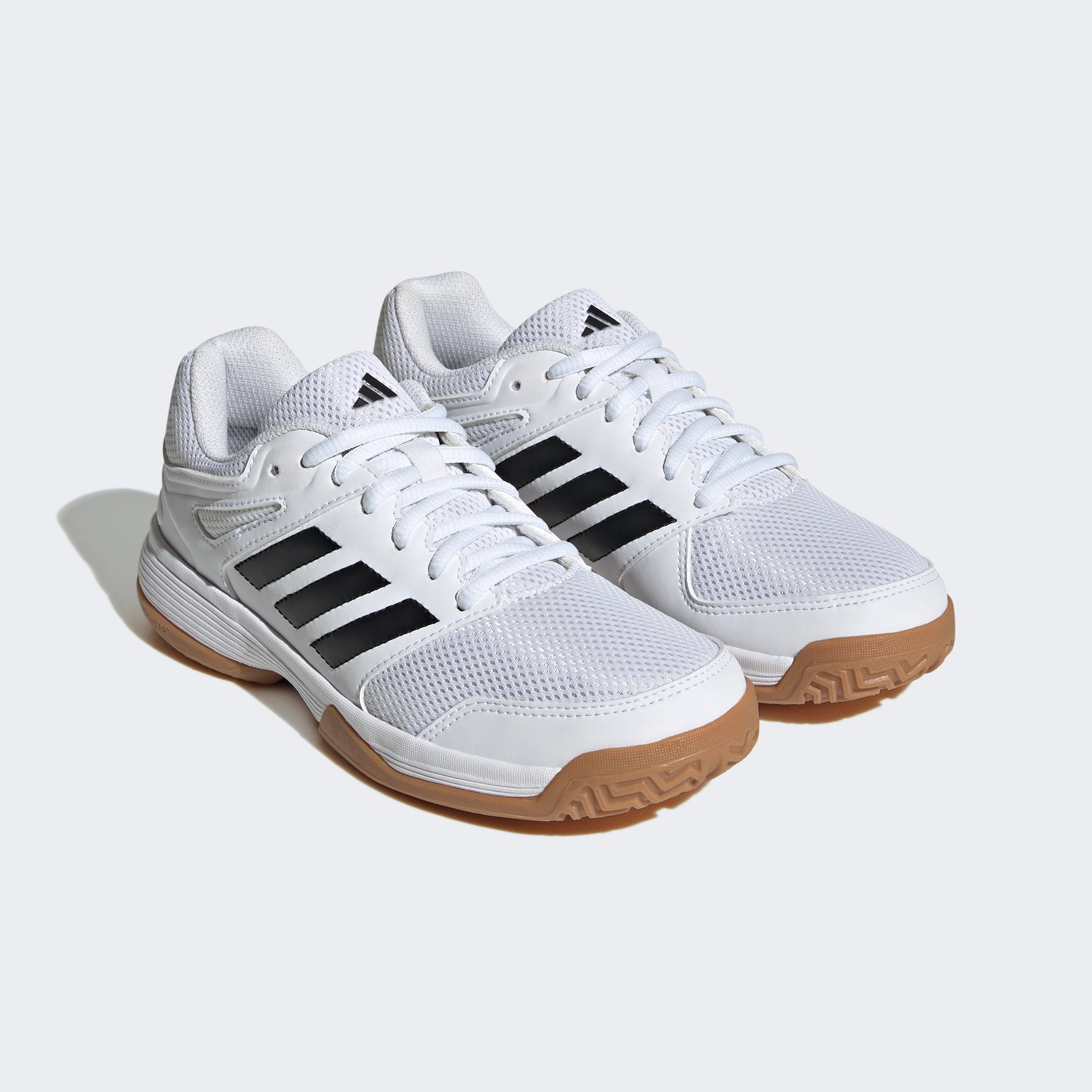 Black Gum10 Performance SPEEDCOURT / Core White adidas / Cloud Handballschuh