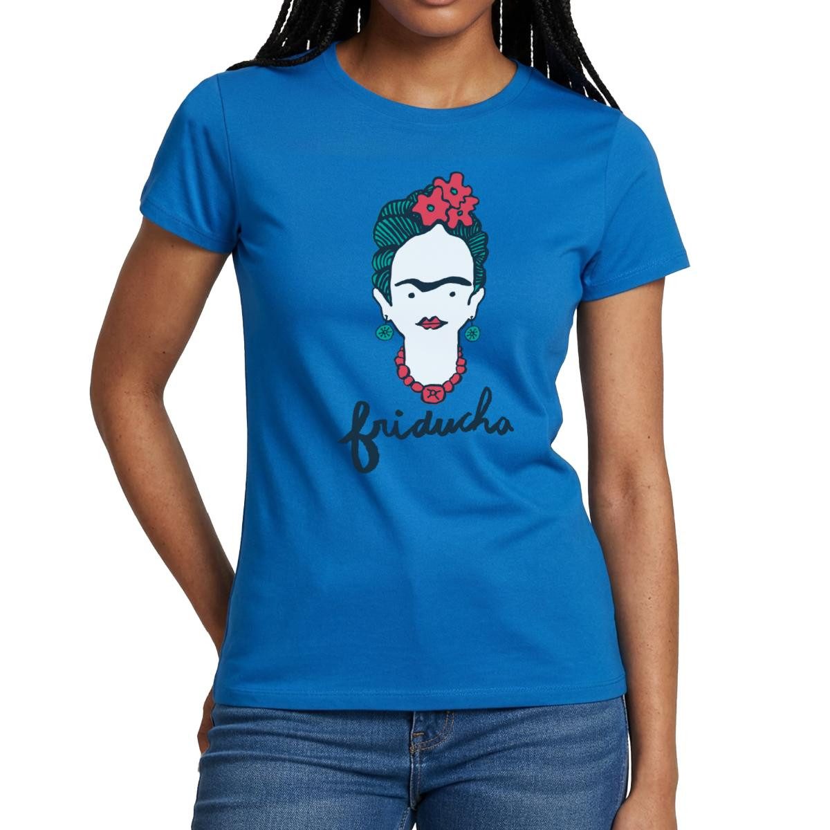 T-Shirt Frida Kahlo Sketch Friducha Frauen T-Shirt