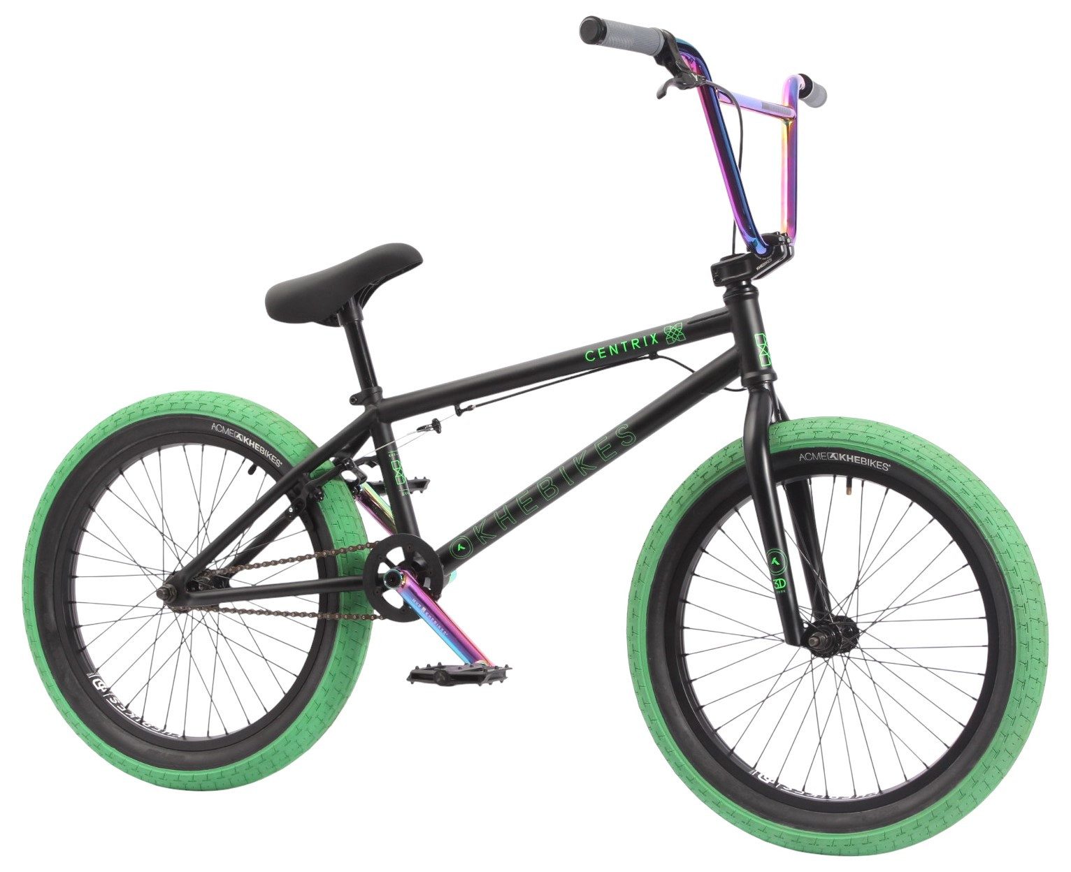 KHEbikes BMX-Rad KHE CENTRIX 20", 10,6 kg, HiTen Rahmen, 360° Rotor, Oil Slick Parts, 1 Gang