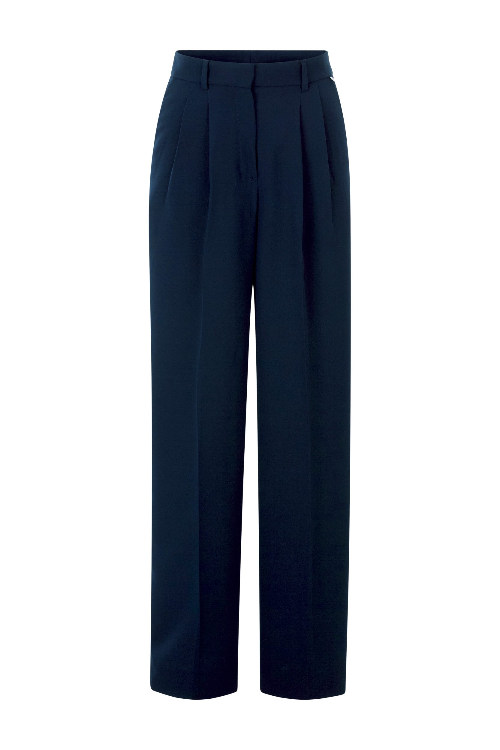 RICHROYAL Jerseyhose Wide Leg Pleated Pants