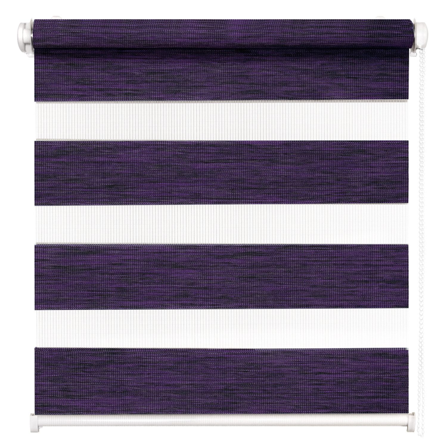 Doppelrollo Duo Rollo Klemmfix ohne Bohren für Fenster Rollos Faltrollo "Natural", DomDeco, Klemm- oder Schraubmontage, Klemmbar, Kettenzug, ohne Bohren, Sicht- und Blendschutz