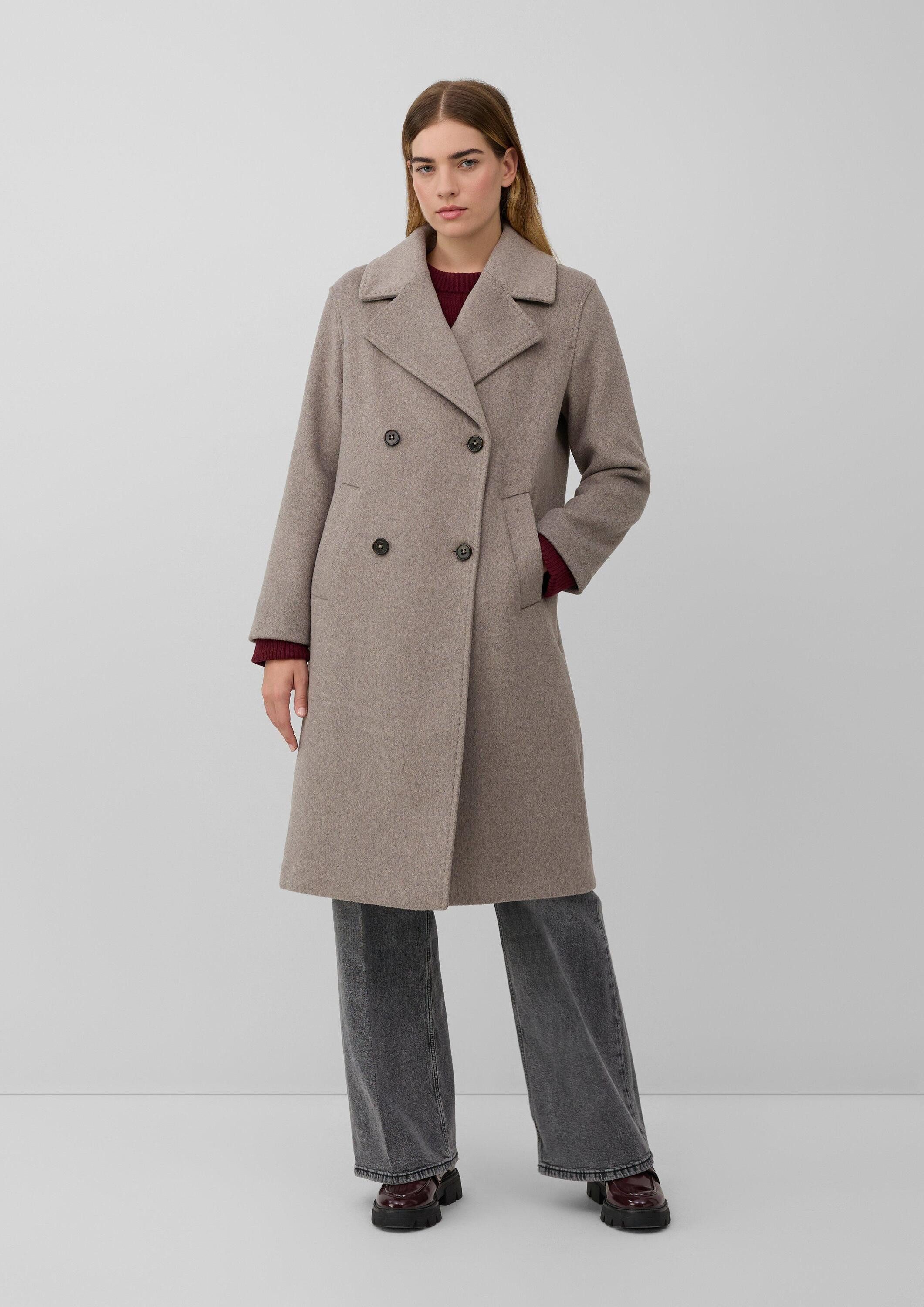 s.Oliver Wintermantel Outdoor-Mantel Doppelreihiger Mantel mit Reverskragen günstig online kaufen