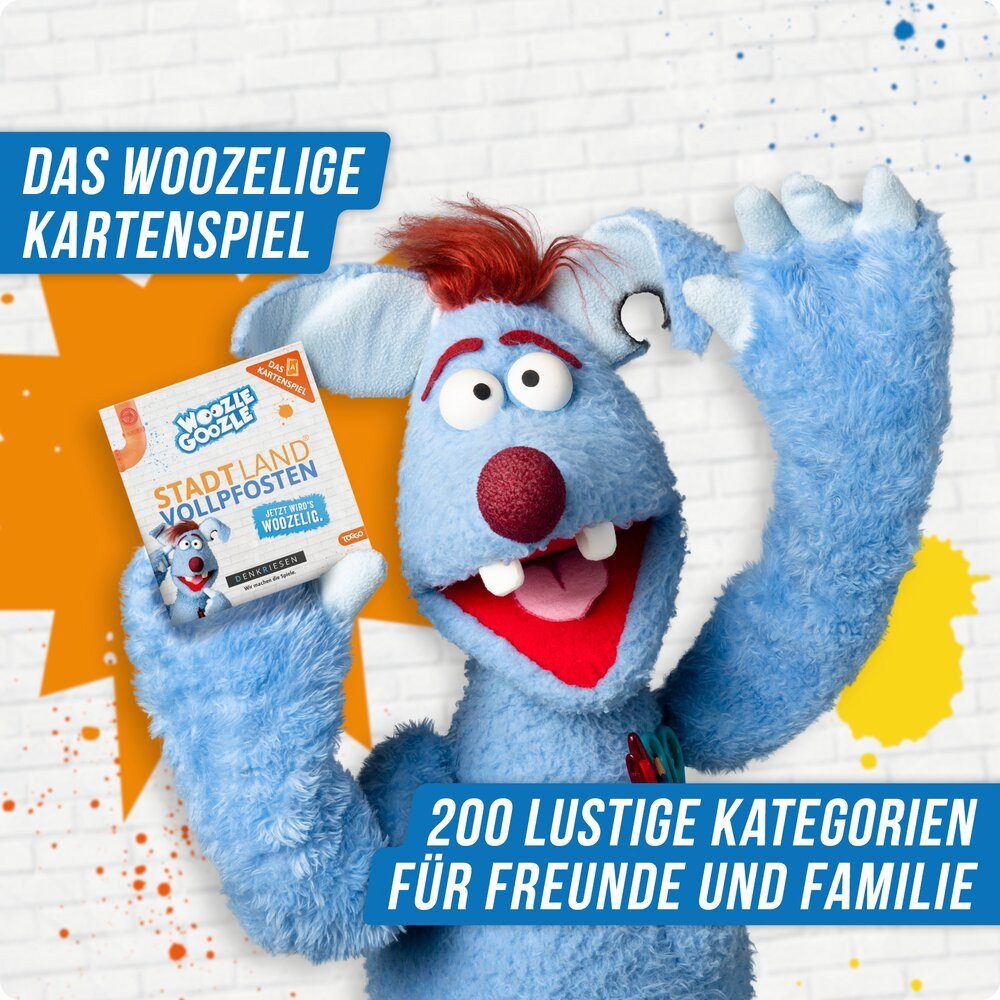 Denkriesen Spiel Stadt Land Vollpfosten - Das Kartenspiel - Woozle Goozle Edition