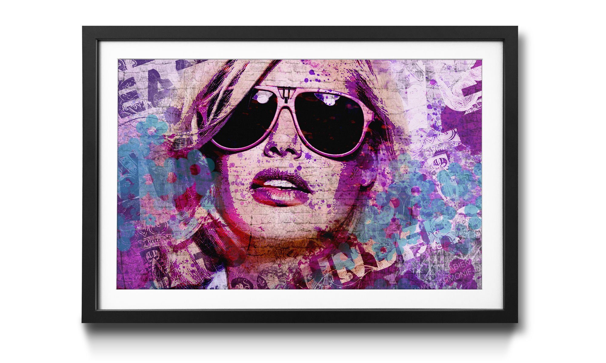 WandbilderXXL Bild mit Rahmen Sunglas, Erotik, Wandbild, in 4 Größen erhältlich