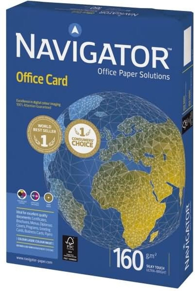 NAVIGATOR Копировальная бумага Navigator Office Card A3 160g/qm weiß VE=250 Blatt