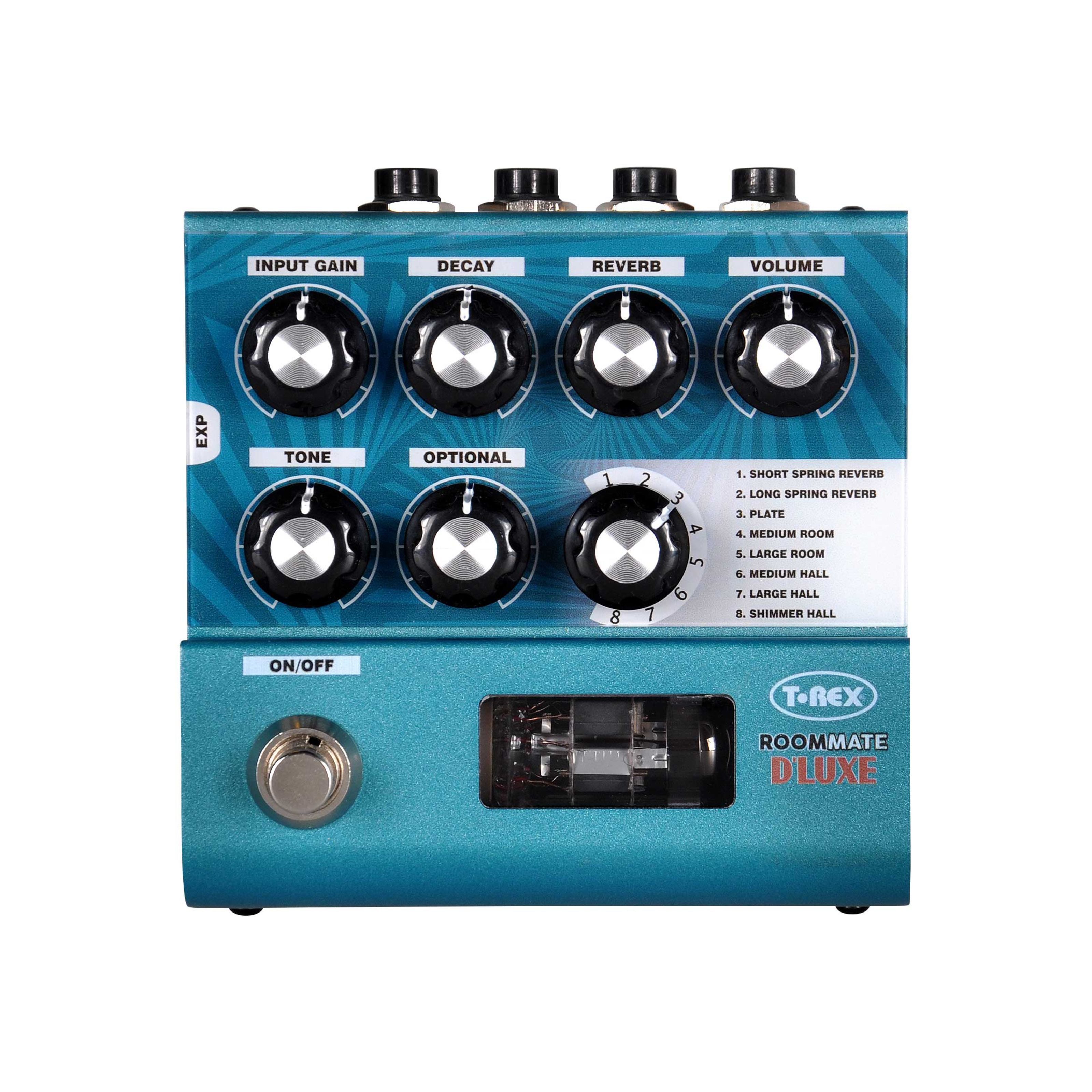 T-Rex Musikinstrumentenpedal, (Effekte, Delays/Echos/Reverb), RoomMate D'Luxe Reverb - Effektgerät für Gitarren