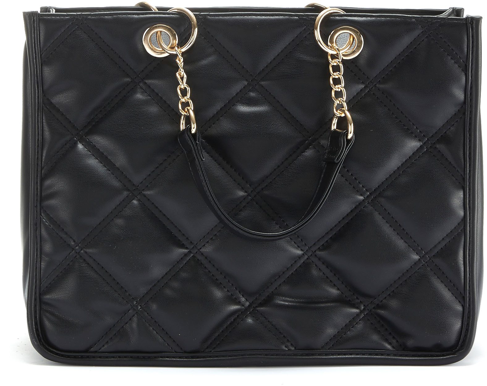 Vivance Handtasche Henkeltasche, Schultertasche, Minibag, Damentasche, mit modischer Steppung und Ketten-Details VEGAN