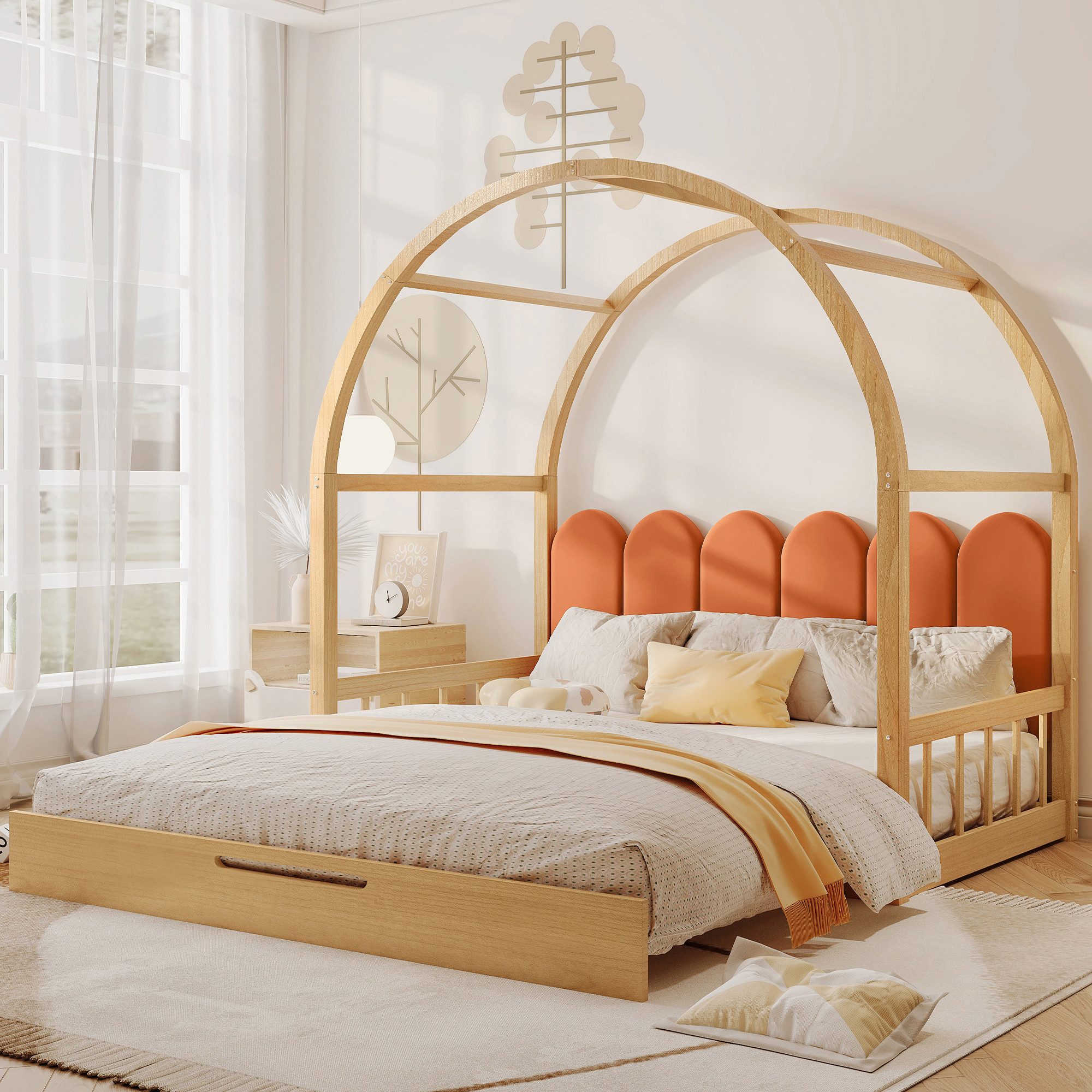 MODFU Schlafsofa Daybett Tagesbett Schiebebett Bett, günstig online kaufen