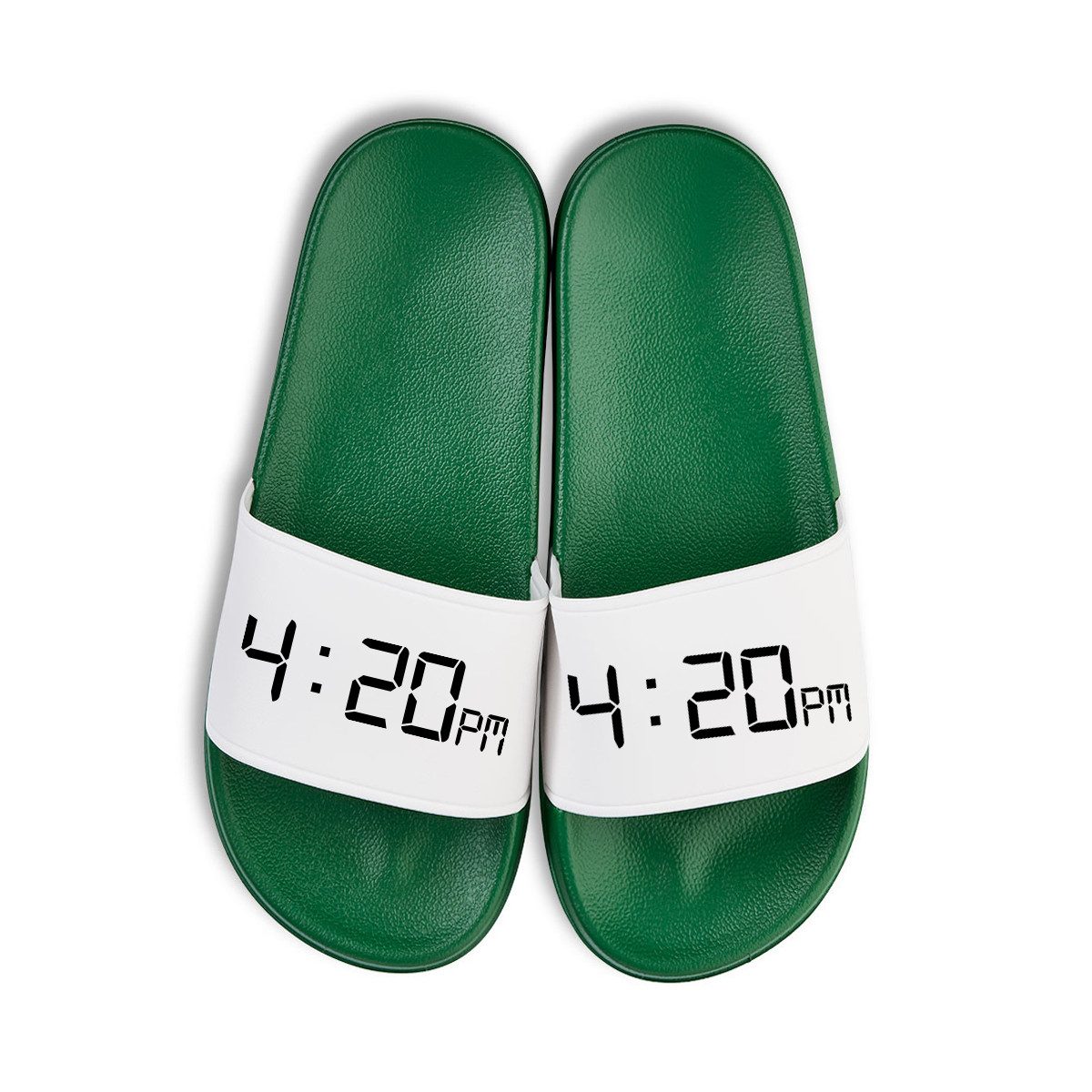 Youth Designz 420 Retro Cannabis Unisex Badelatschen Flip Flops Badeschuh mit lustigen Logo für Damen & Herren