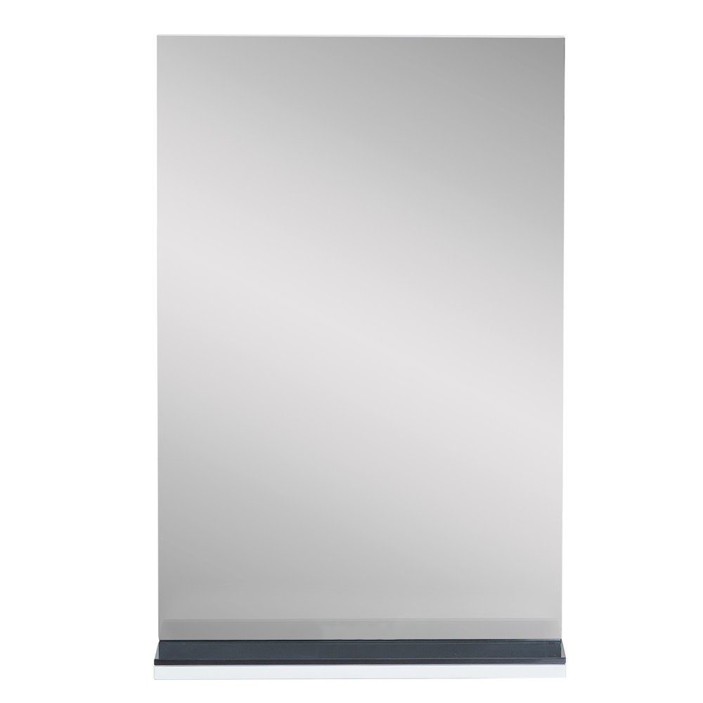 Badspiegel grauer Mons-04, Glasablage MONS-04 Lomadox Badezimmer-Spiegel mit B/H/T 50,1/78,6/13cm