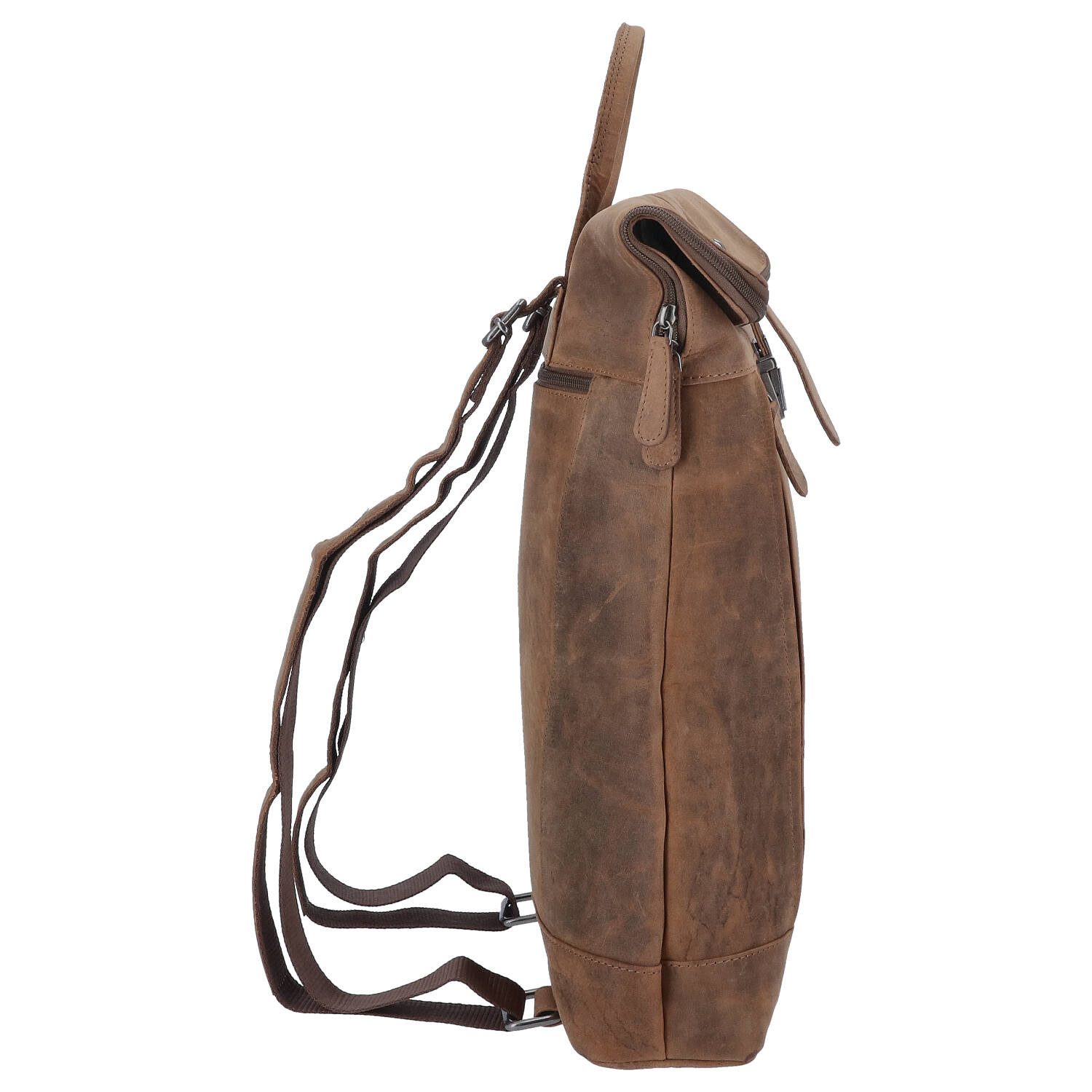 The Skandinavian Brand Freizeitrucksack The Skandinavian Brand Leder Freizeit Rucksack Cognac (1-tlg)