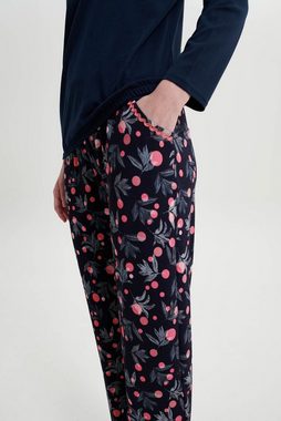 Vamp Schlafanzug VAMP lingerie (Set, 2 tlg., 2-teilig) Damen Schlafanzug lang 2-teilig Pyjama Baumwolle-Modal Floral