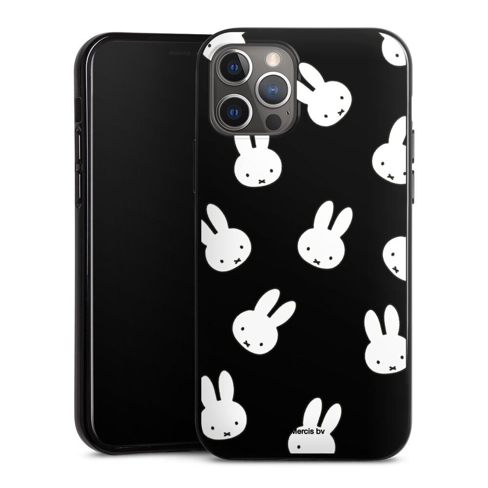 DeinDesign Handyhülle Miffy Muster transparent Miffy Pattern Transparent, Apple iPhone 12 Pro Silikon Hülle Bumper Case Handy Schutzhülle