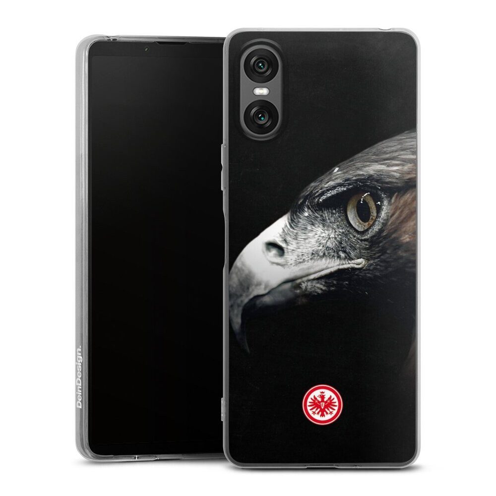 DeinDesign Handyhülle Eintracht Frankfurt Offizielles Lizenzprodukt Europameisterschaft, Sony Xperia 10 VI Silikon Hülle Bumper Case Handy Schutzhülle