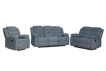 HARPER Sofa Sofa 2 Sitzer HARPER HUAMBO (BHT 142x95x98 cm) BHT 142x95x98 cm grau