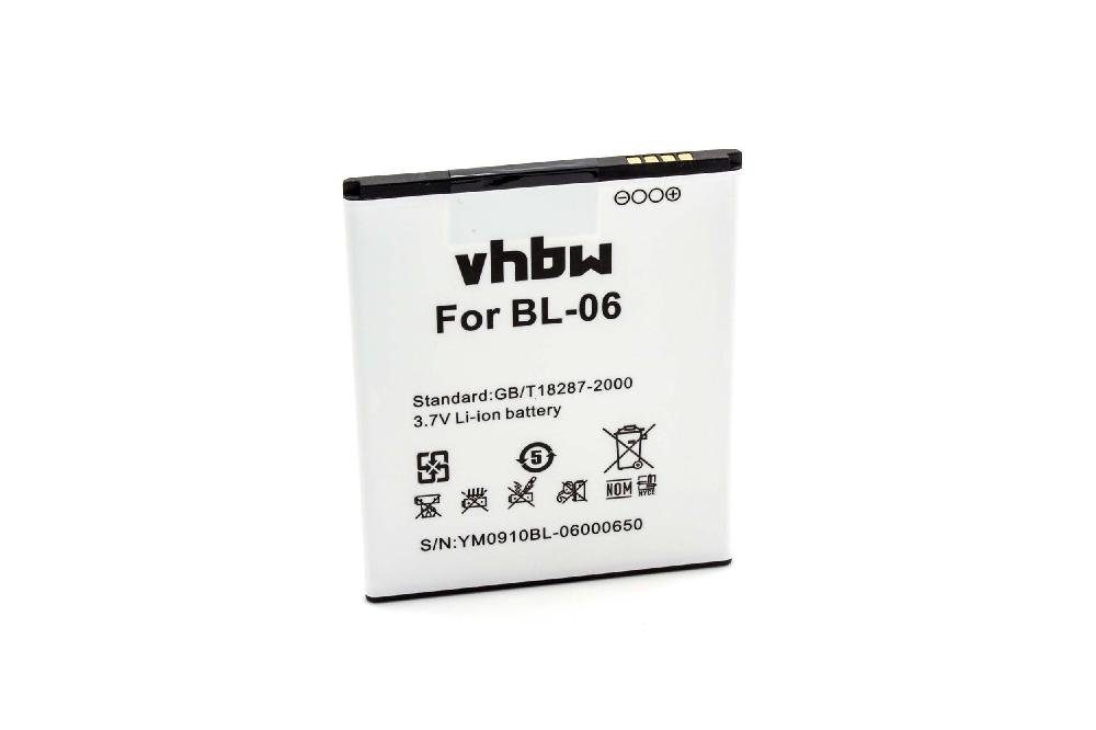vhbw kompatibel mit ThL T6 Pro, T6, T6s, T6c Smartphone-Akku Li-Ion 2250 mAh (3,7 V)