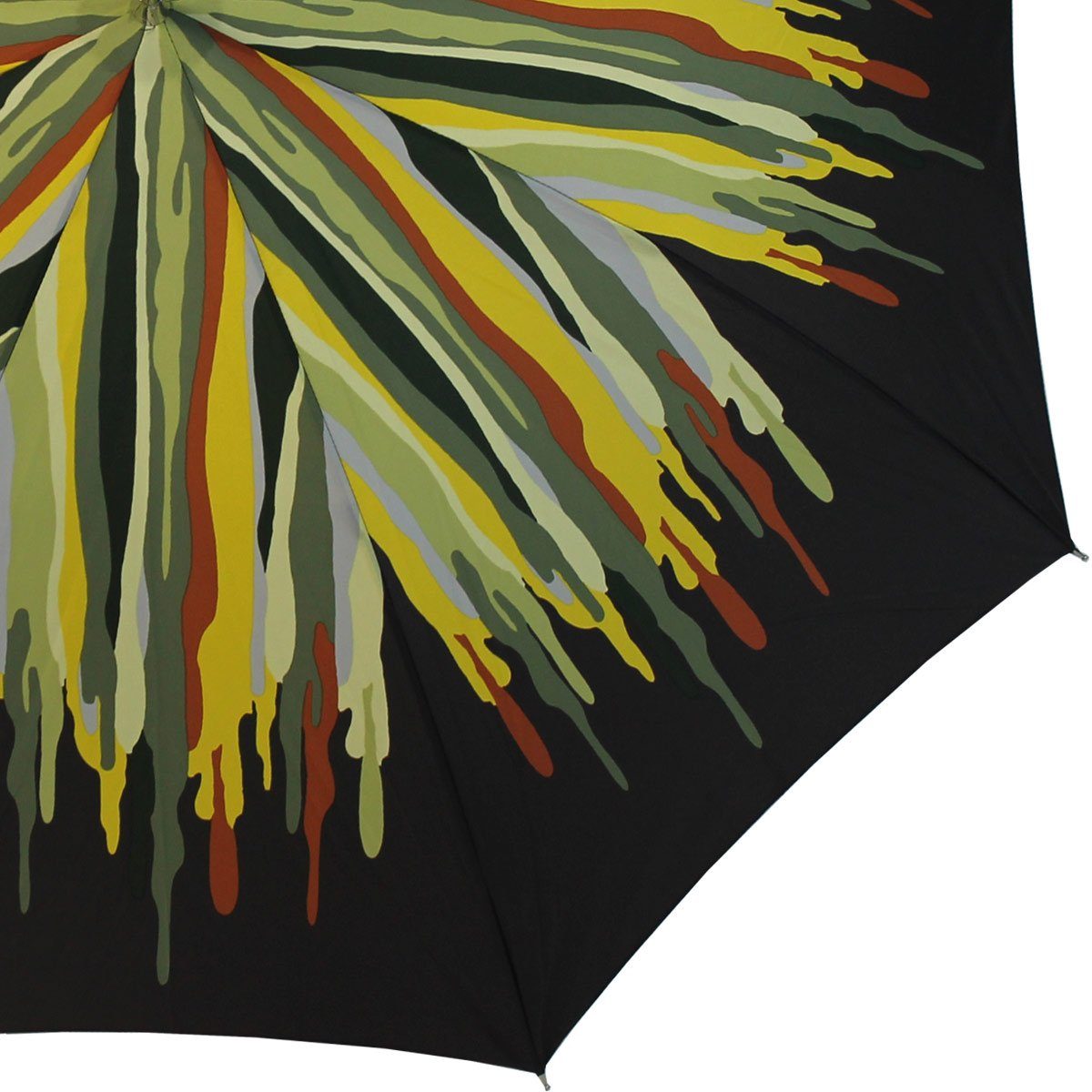 doppler® Langregenschirm extravagant grün Schirm Auf-Automatik, Damenschirm den der für Auftritt besondere großen bedruckter