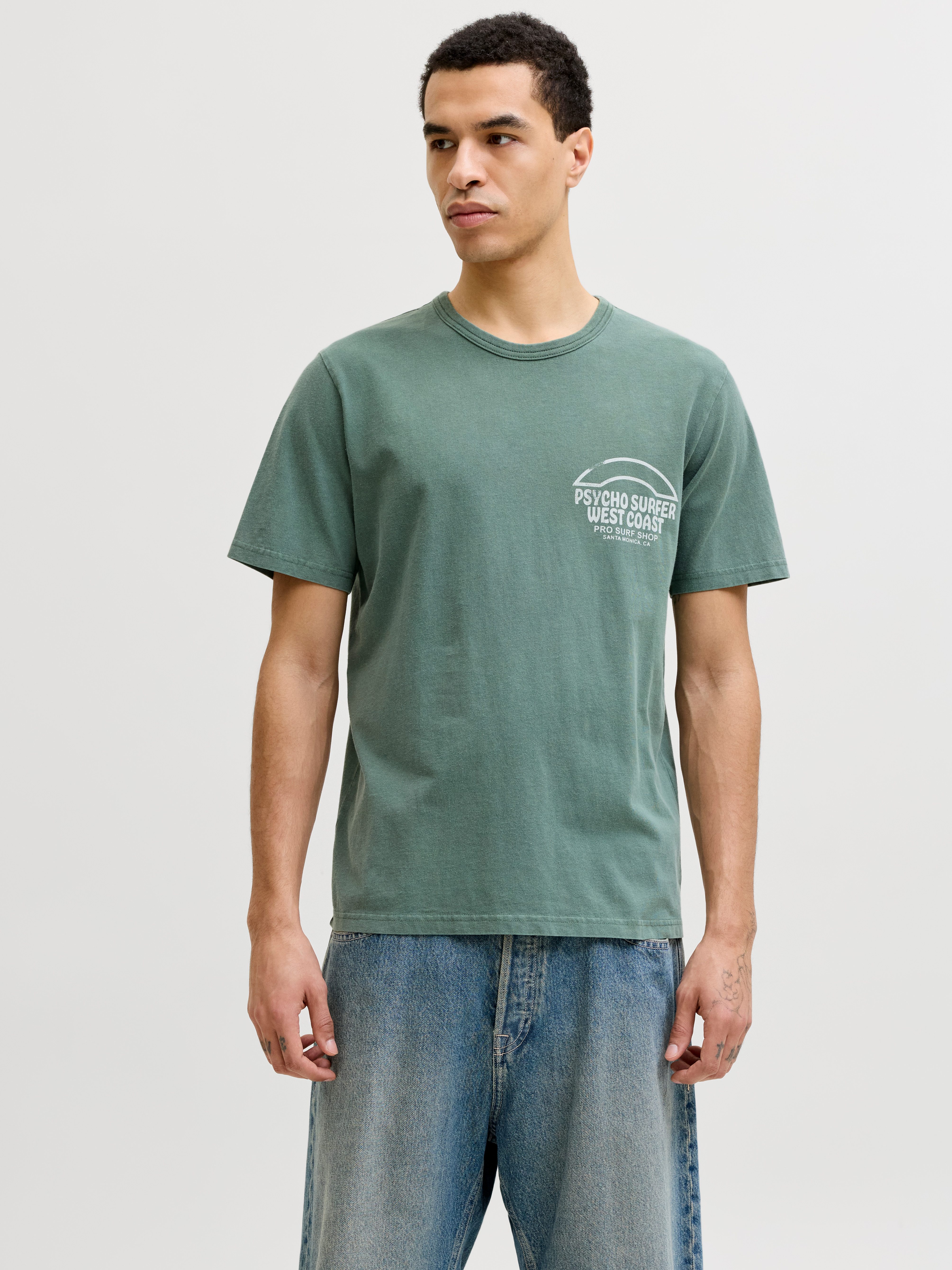 Jack & Jones T-Shirt JPRBLUMAXWELL SS TEE mit Print