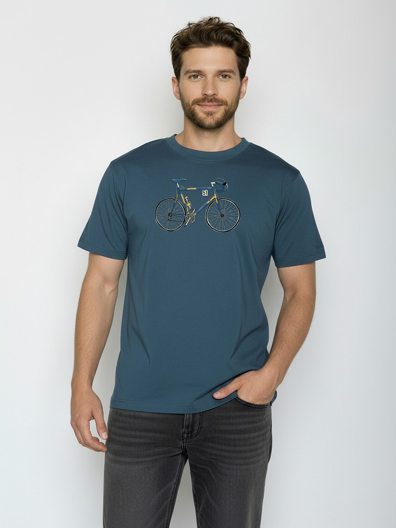 GreenBomb T-Shirt Fusion Knut 2 (1-tlg., 1) Fusion Fit, weiter und länger geschnitten, Bio-Baumwolle