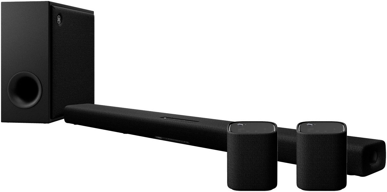 Yamaha Heimkinosystem TRUE X Surround 50A Dolby Atmos (290 W, Bluetooth, WLAN, Soundbar, Сабуферы & Surround-Speaker, Musikstreaming, Alexa, Airplay)