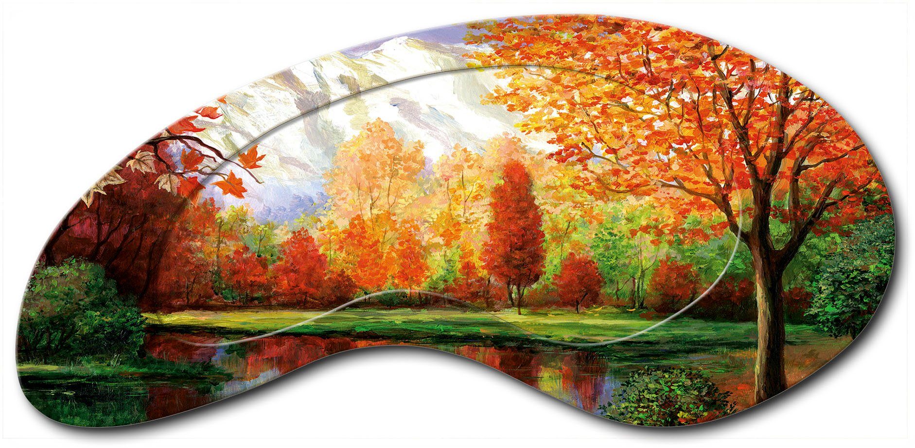 am Vier Jahreszeiten (1 Herbst See, Wandbild St) Artland